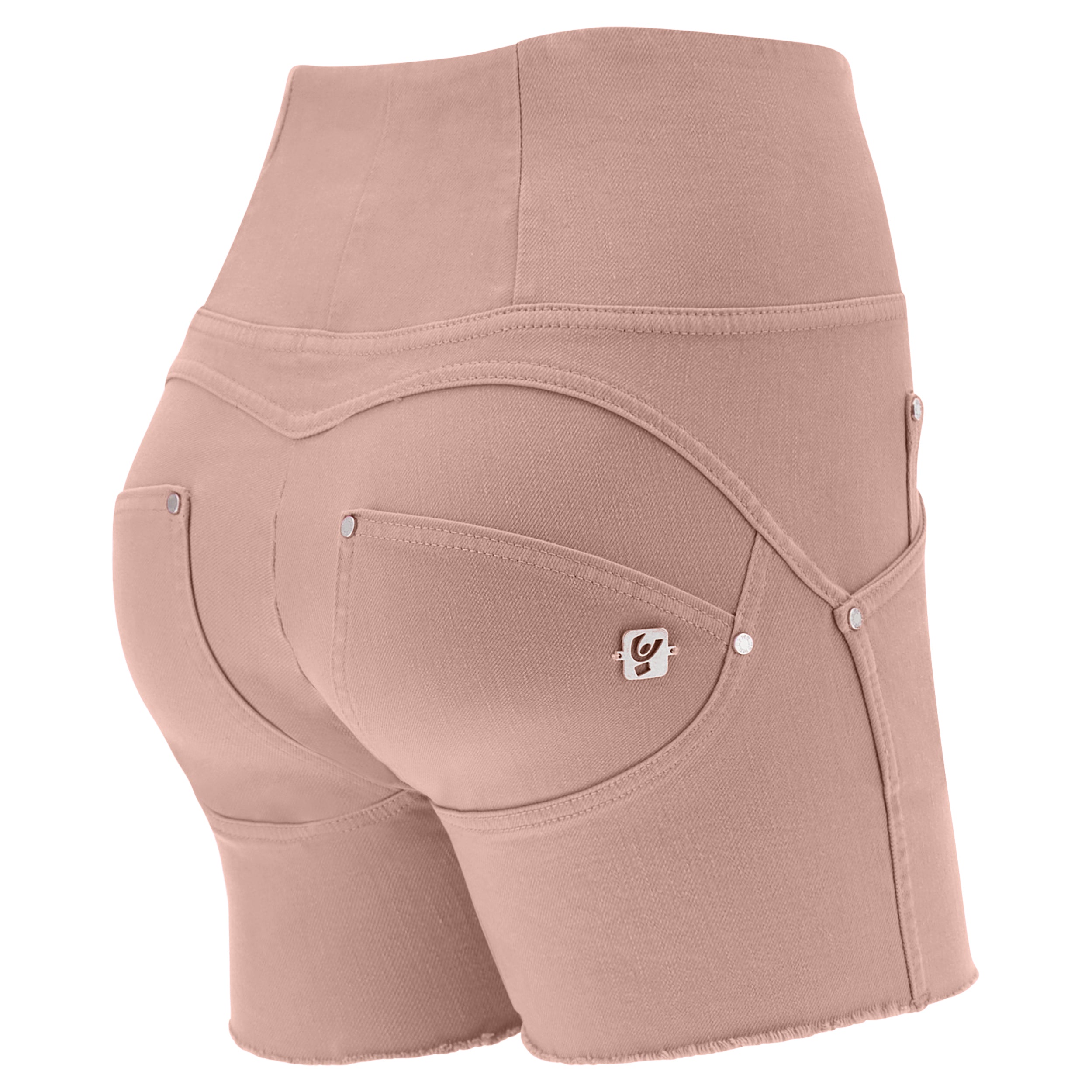 freddy-shorts-push-up-wr-up-vita-alta-sfrangiati-in-denim image 3