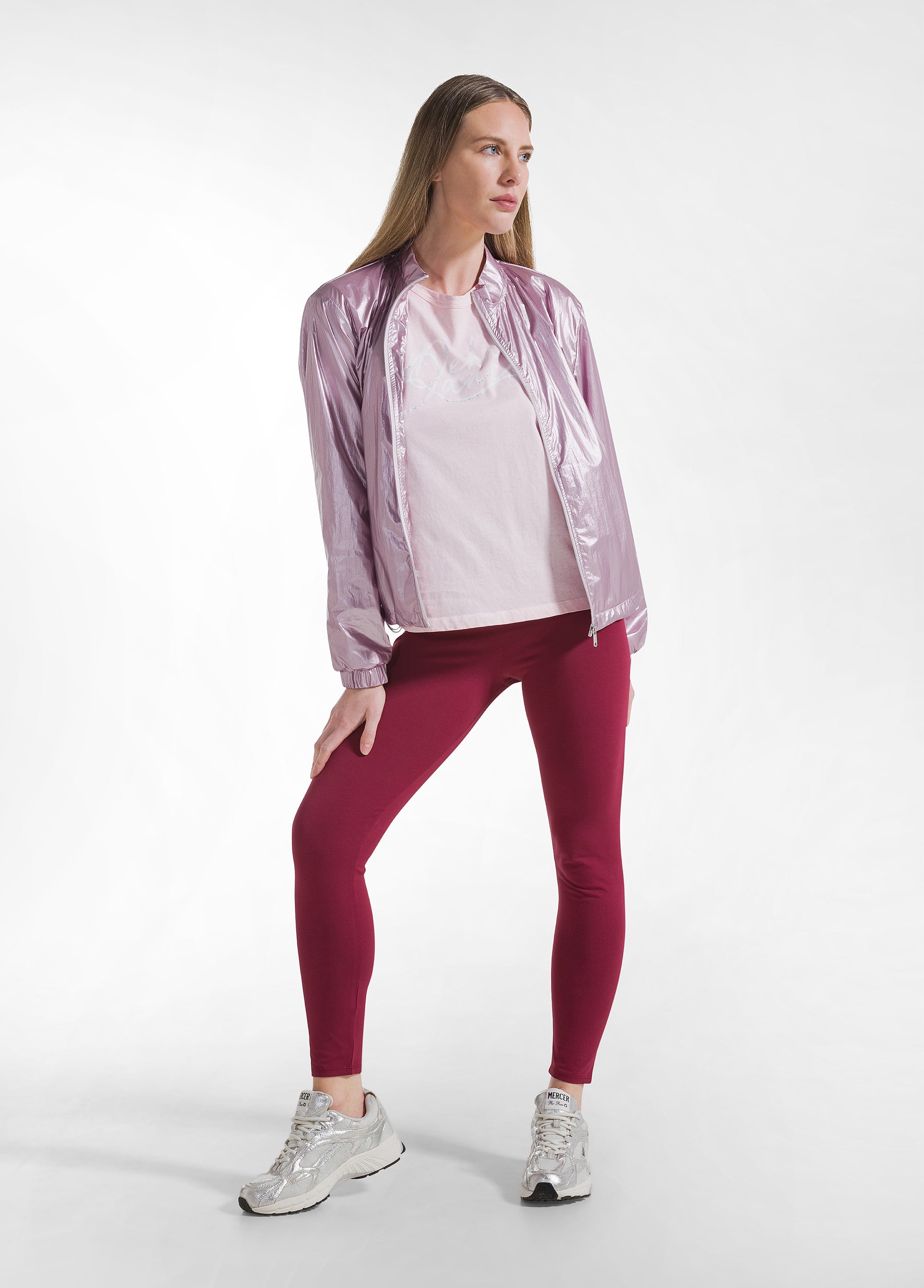 deha-d42602-t-shirt-grafica-effetto-fade-rosa-in-cotone-organico image 4