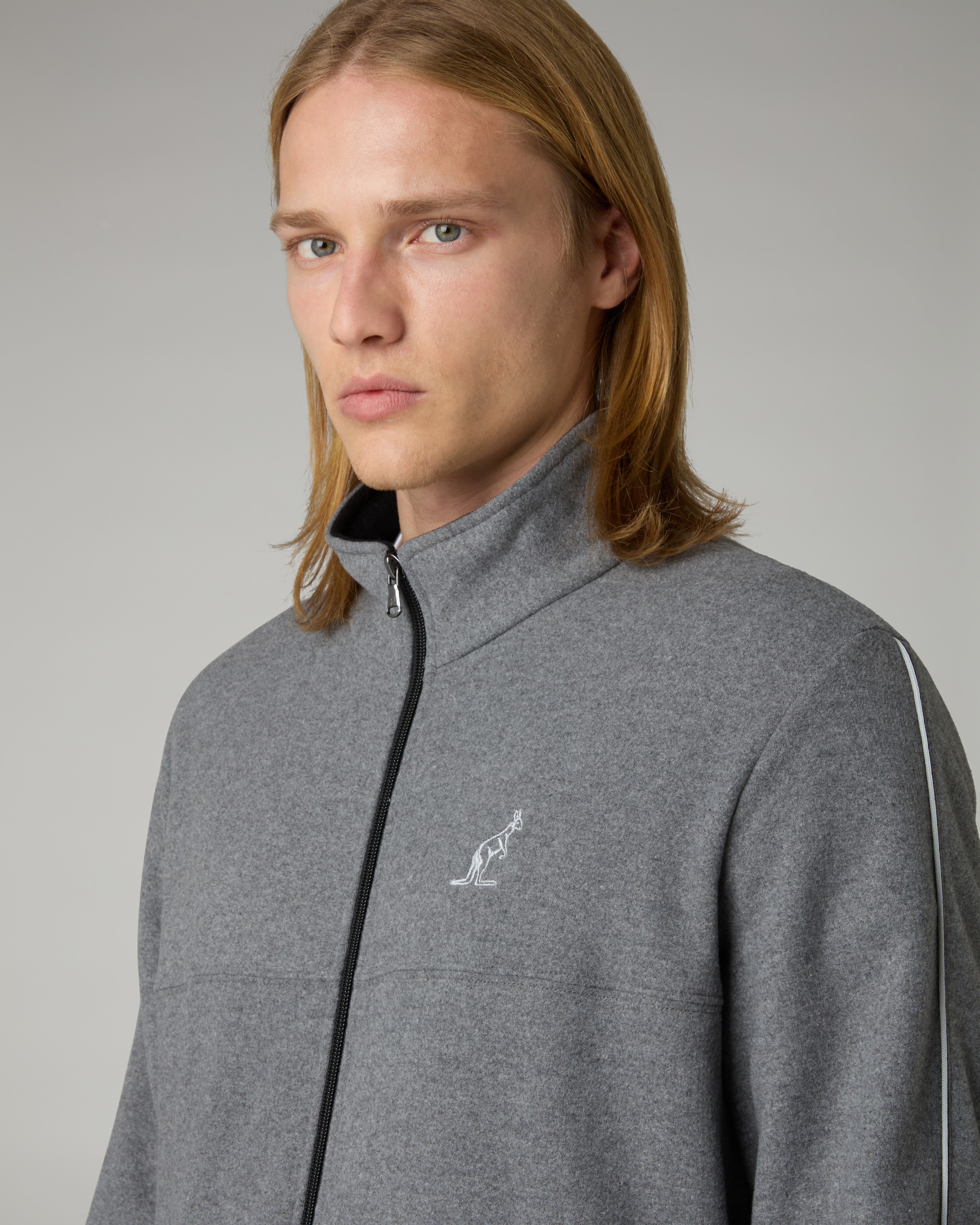 australian-classy-tracksuit-essential-tuta-softech-grigio-melange-scuro image 4