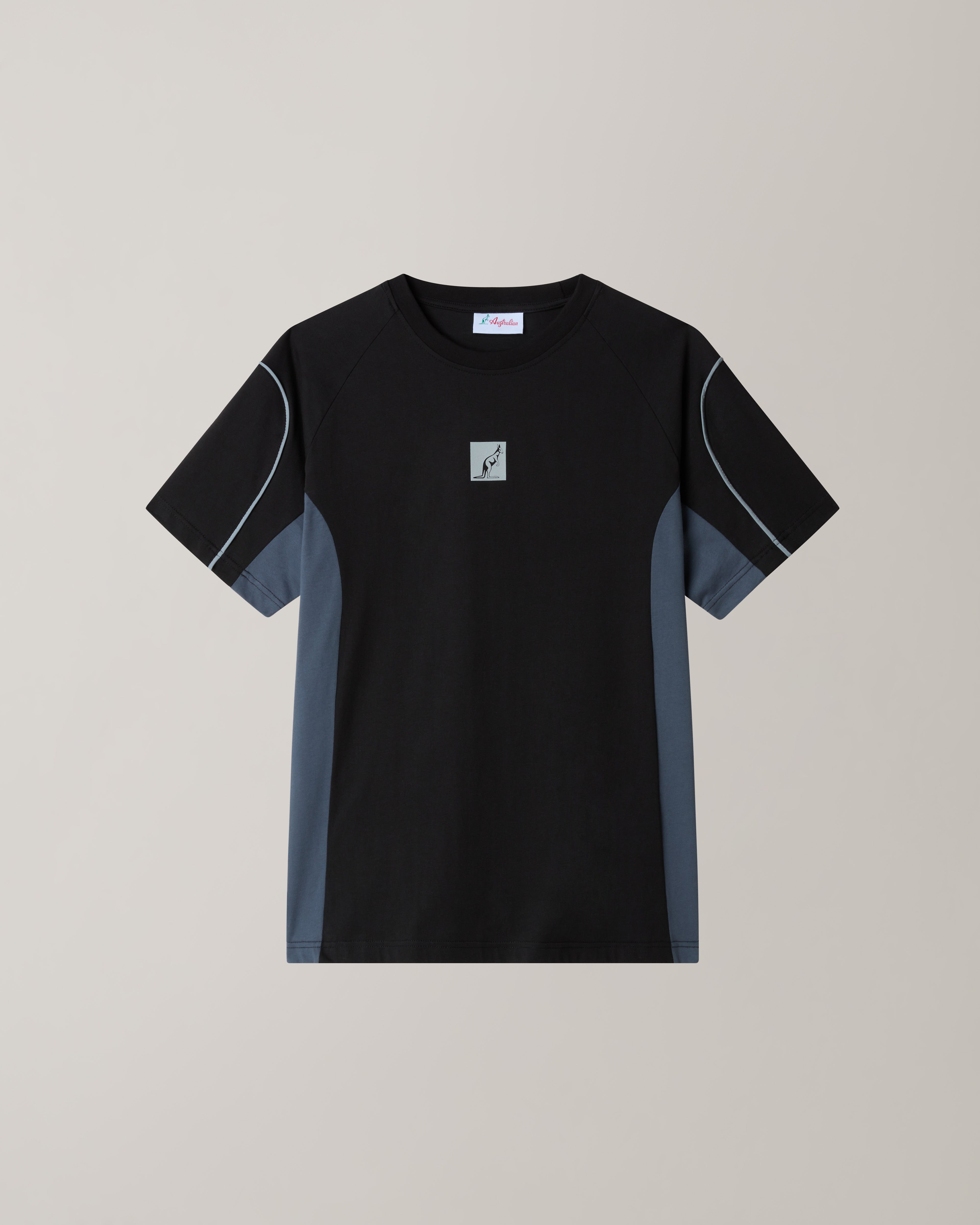 australian-nocturna-t-shirt-cotone-regular-fit-nero-made-in-italy image 5