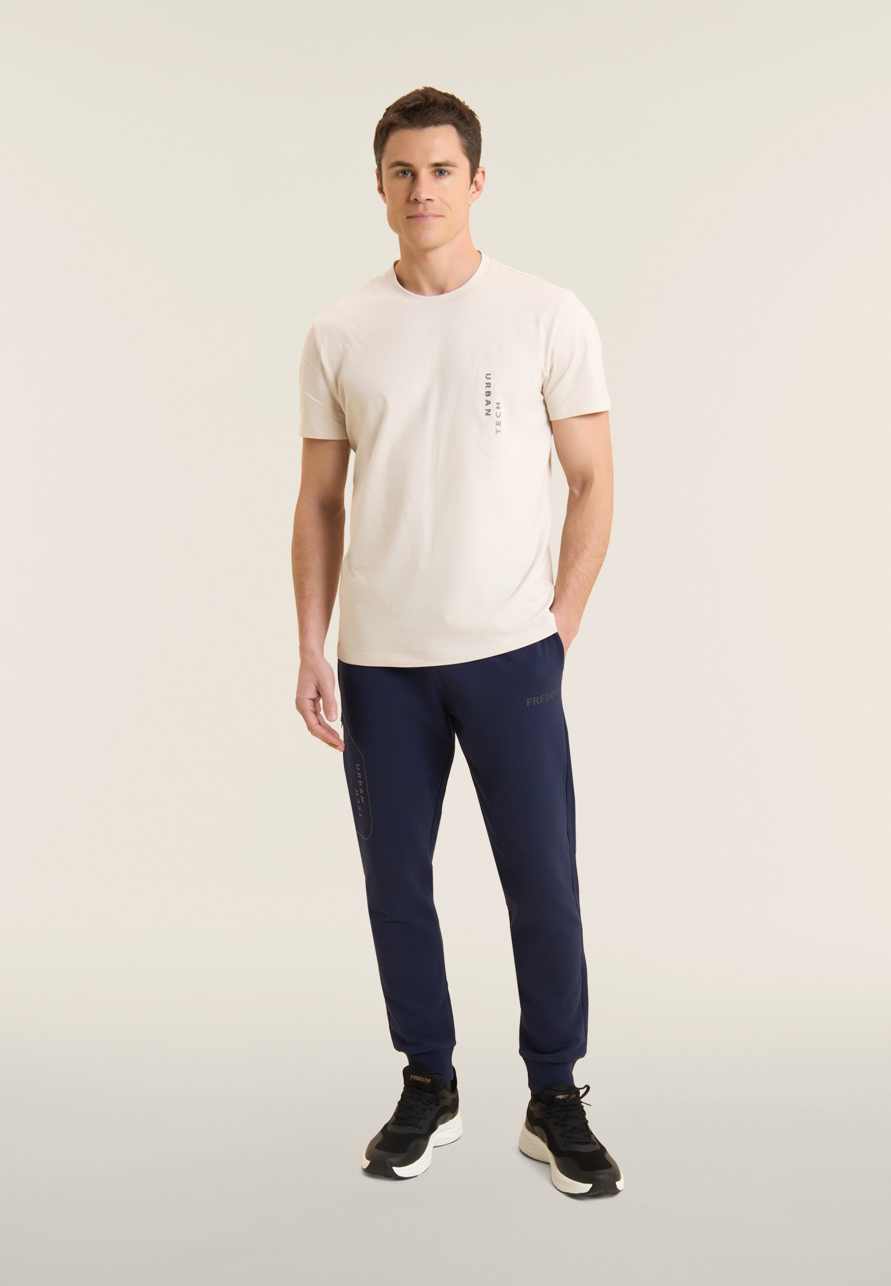 freddy-t-shirt-regular-in-cotone-da-uomo-con-grafiche-gommate image 2