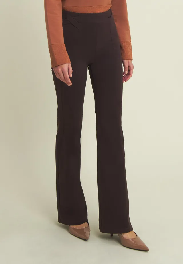 freddy-pantaloni-n-o-w-flare-vita-alta-bande-incrociate image 1
