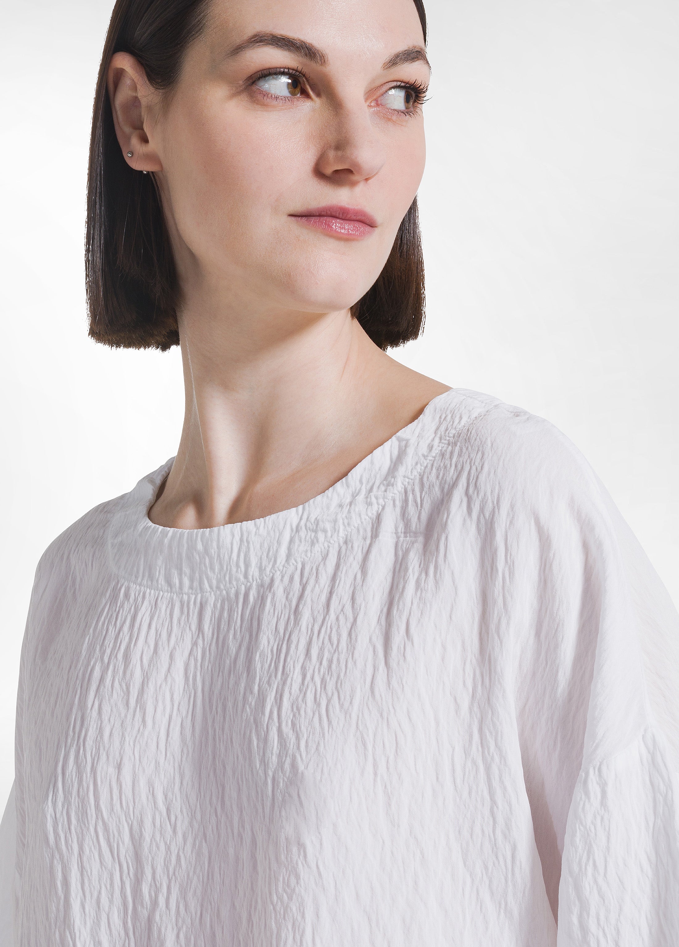 deha-t-shirt-ampia-in-viscosa-effetto-stropicciato-bianco image 3