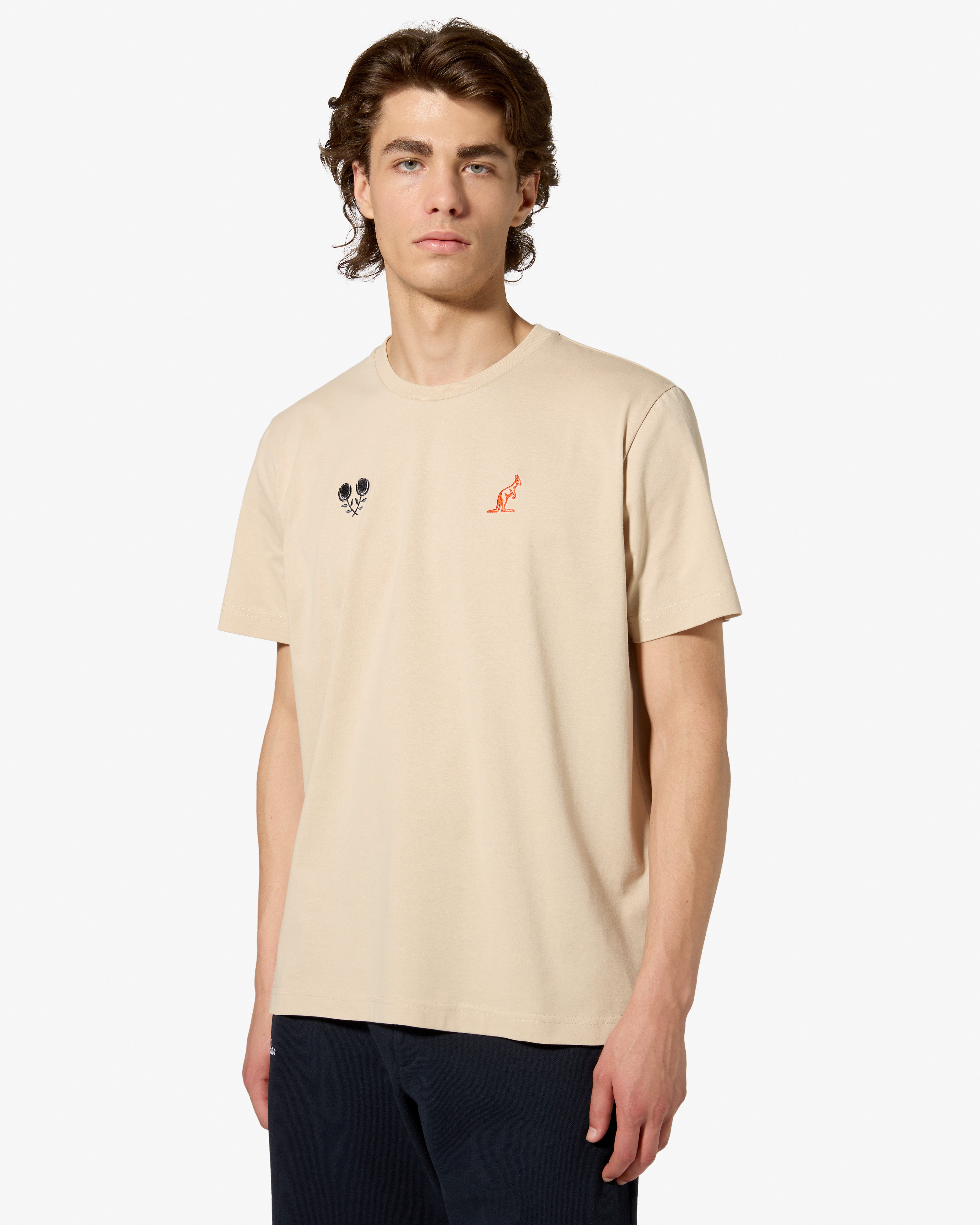 australian-gaucho-t-shirt-sabbia-maglietta-cotone-regular-fit image 3