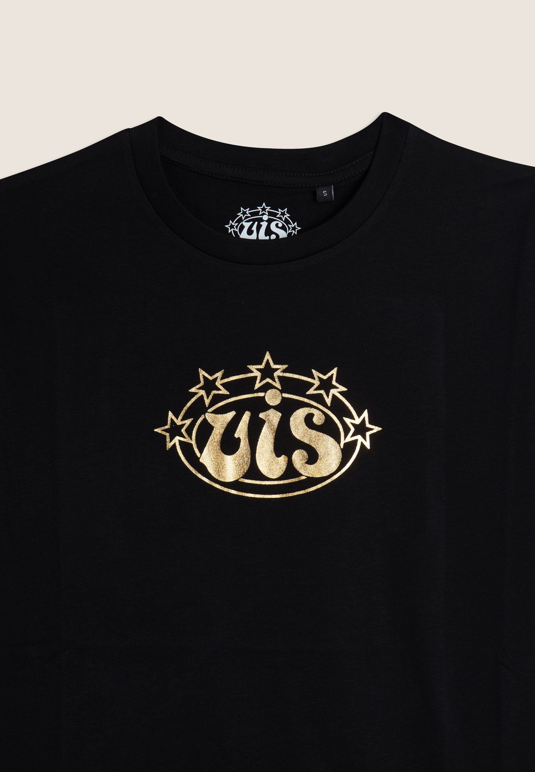 freddy-t-shirt-donna-cotone-stile-boxe-logo-vis-oro image 3