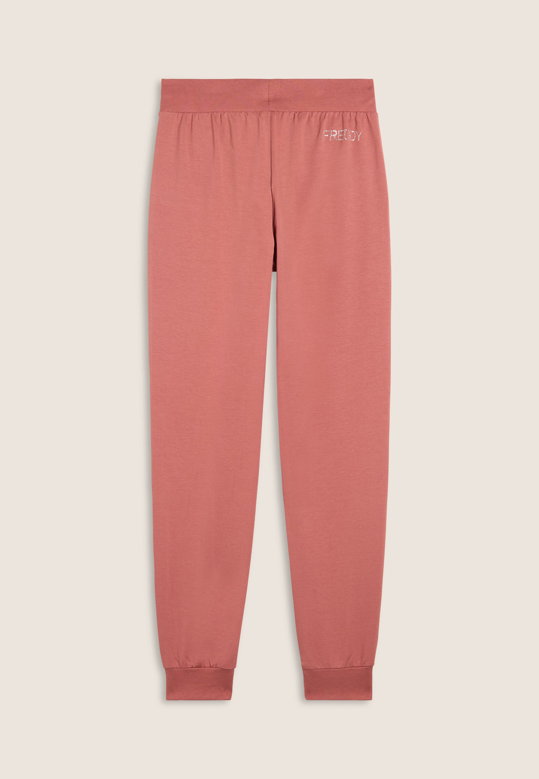 freddy-pantaloni-sportivi-con-polsini-in-costina-e-strass-fy image 5