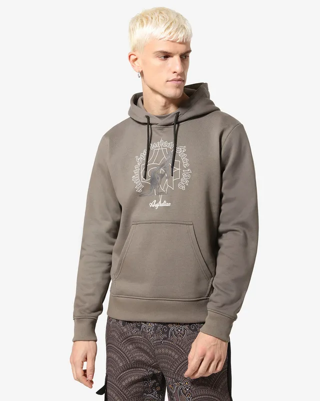 australian-archive-type-hoodie-felpa-cappuccio-ferro image 1