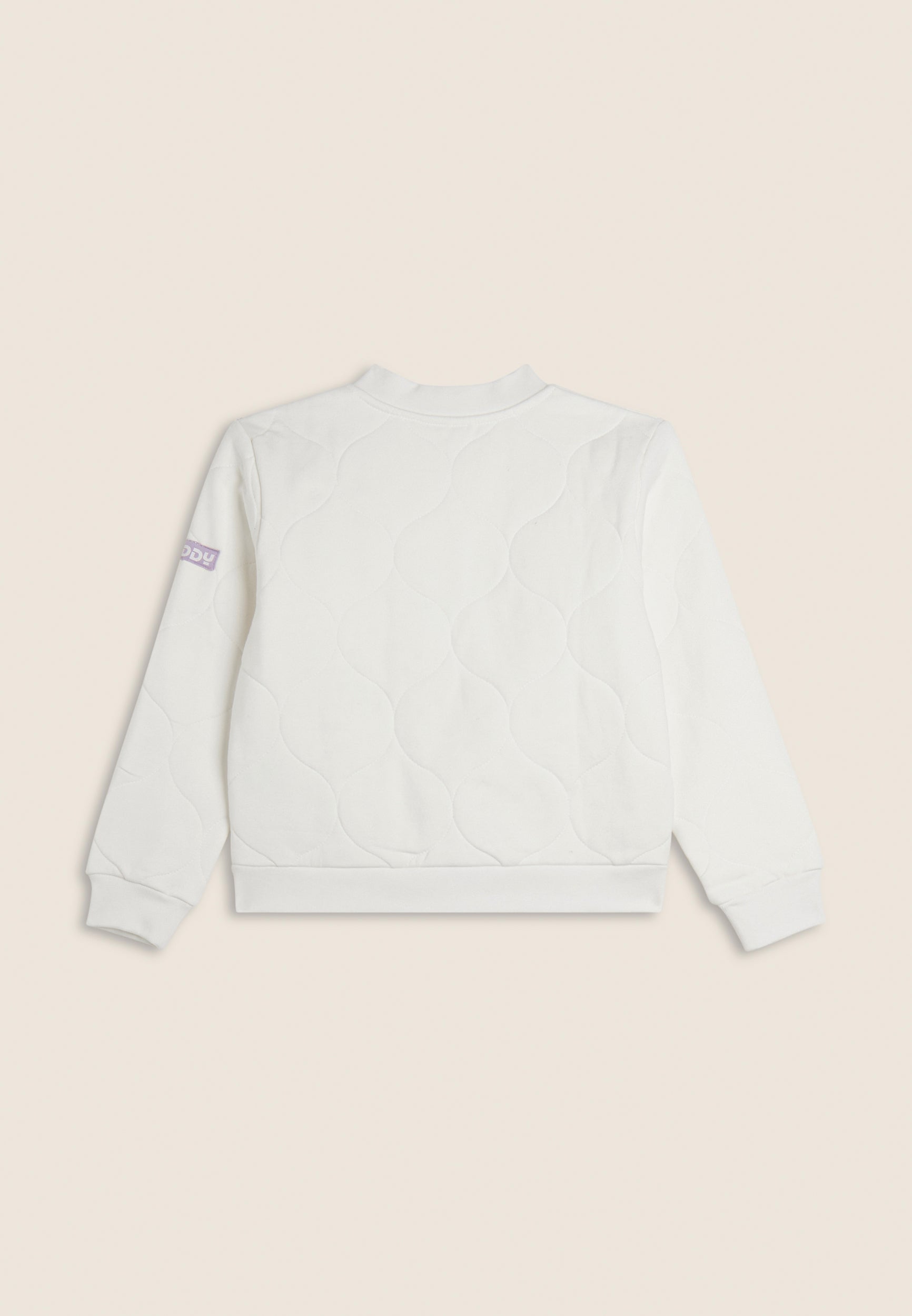 freddy-felpa-bambina-texturizzata-full-zip-collo-bomber image 2