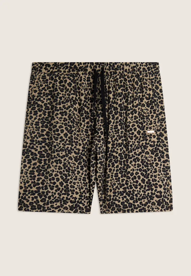 freddy-pantaloni-corti-donna-wide-leg-in-viscosa-leopardata image 1