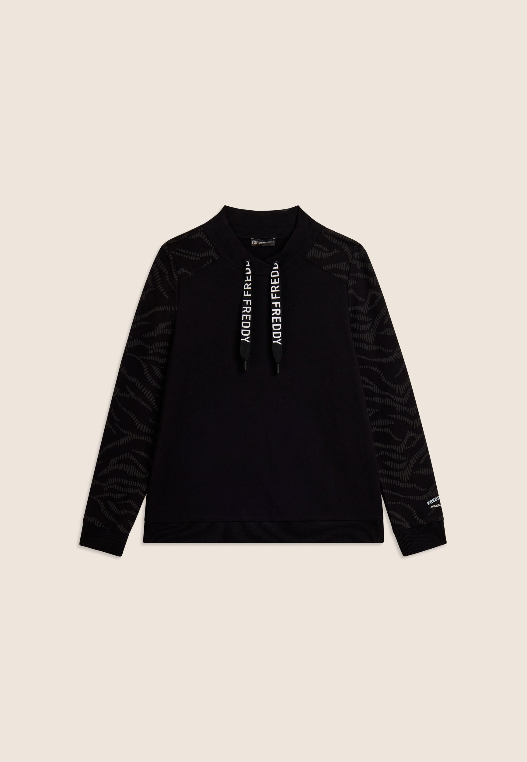 freddy-felpa-regular-con-scollo-a-incrocio-e-motivo-grafico-ondulato image 8