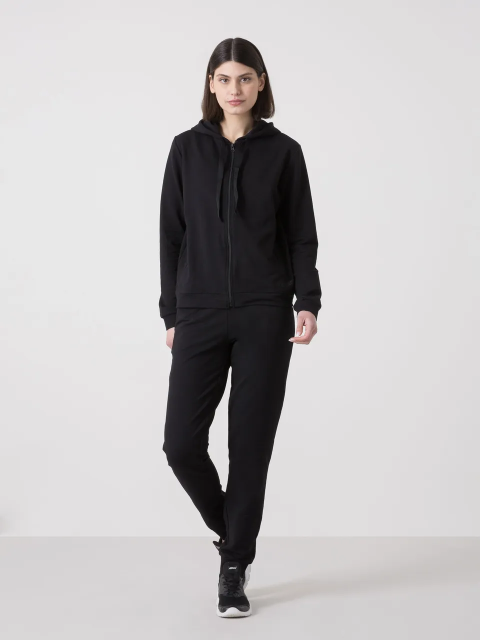 dimensione-danza-tuta-donna-full-zip-con-cappuccio-in-felpa-completo-felpa-panta image 1