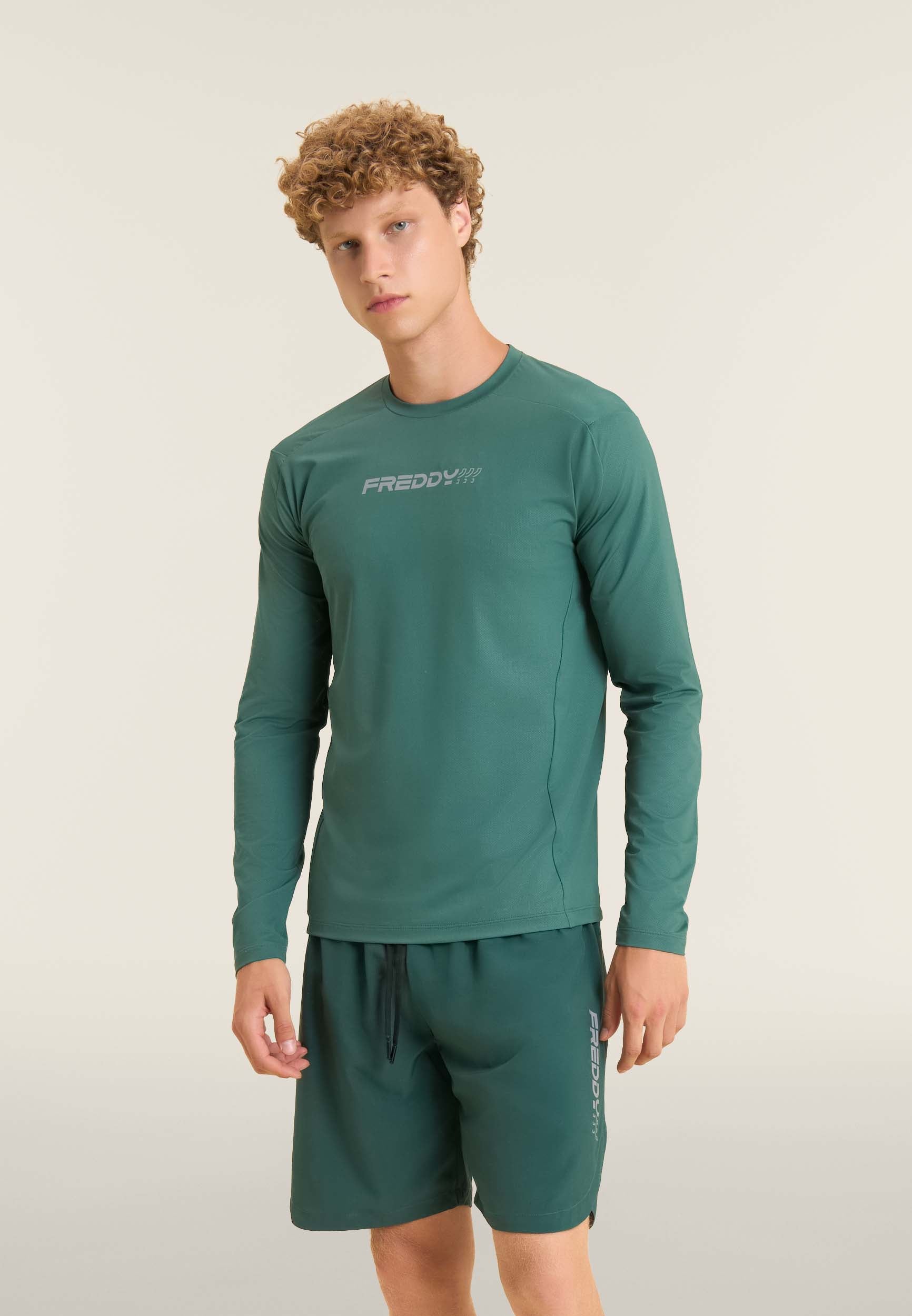 freddy-t-shirt-uomo-slim-manica-lunga-fit-tecnico image 1