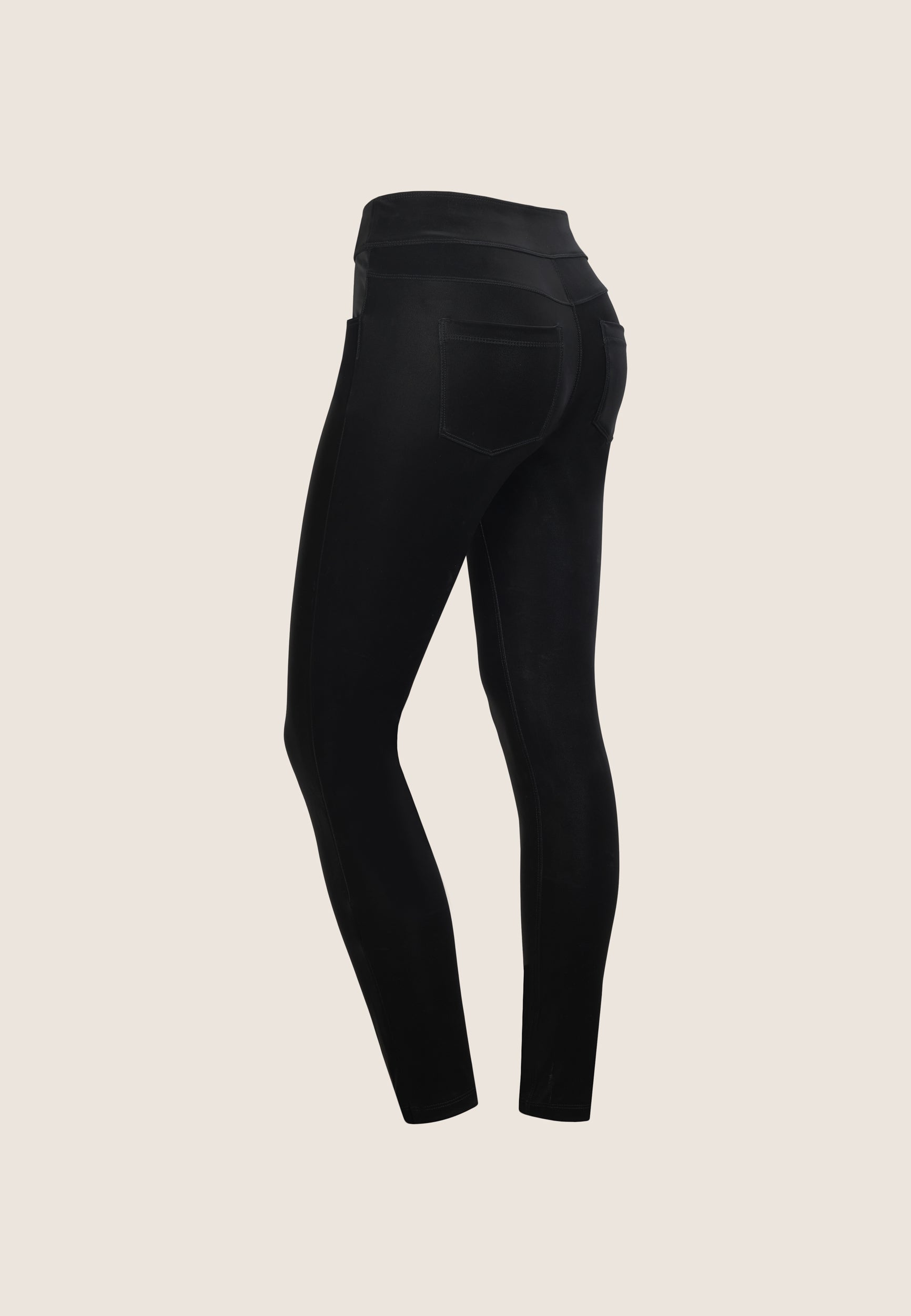 freddy-pantaloni-n-o-w-skinny-vita-media-in-similpelle-lucida-bianca image 2