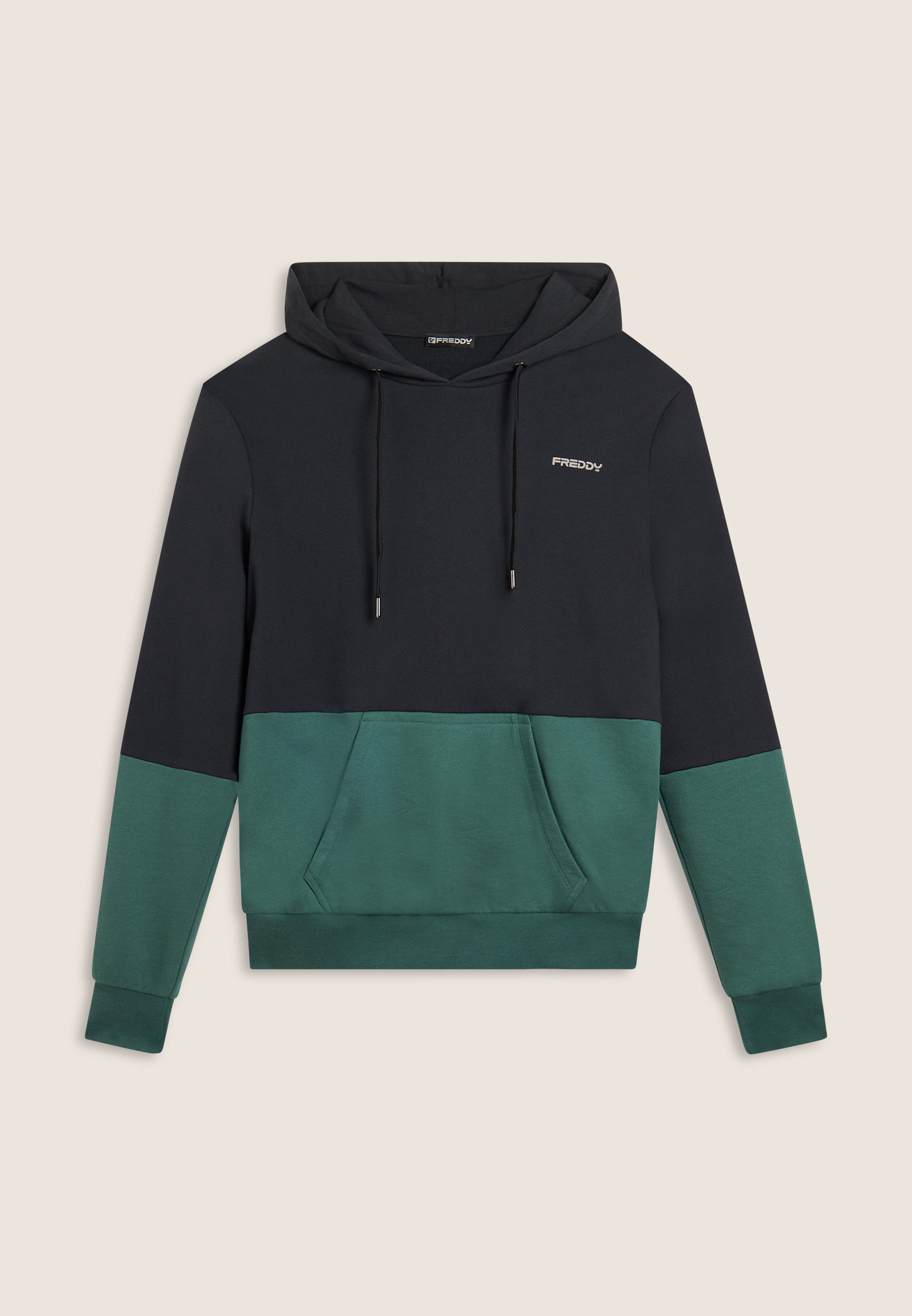 freddy-felpa-uomo-colour-block-cappuccio-jersey-cotone image 5