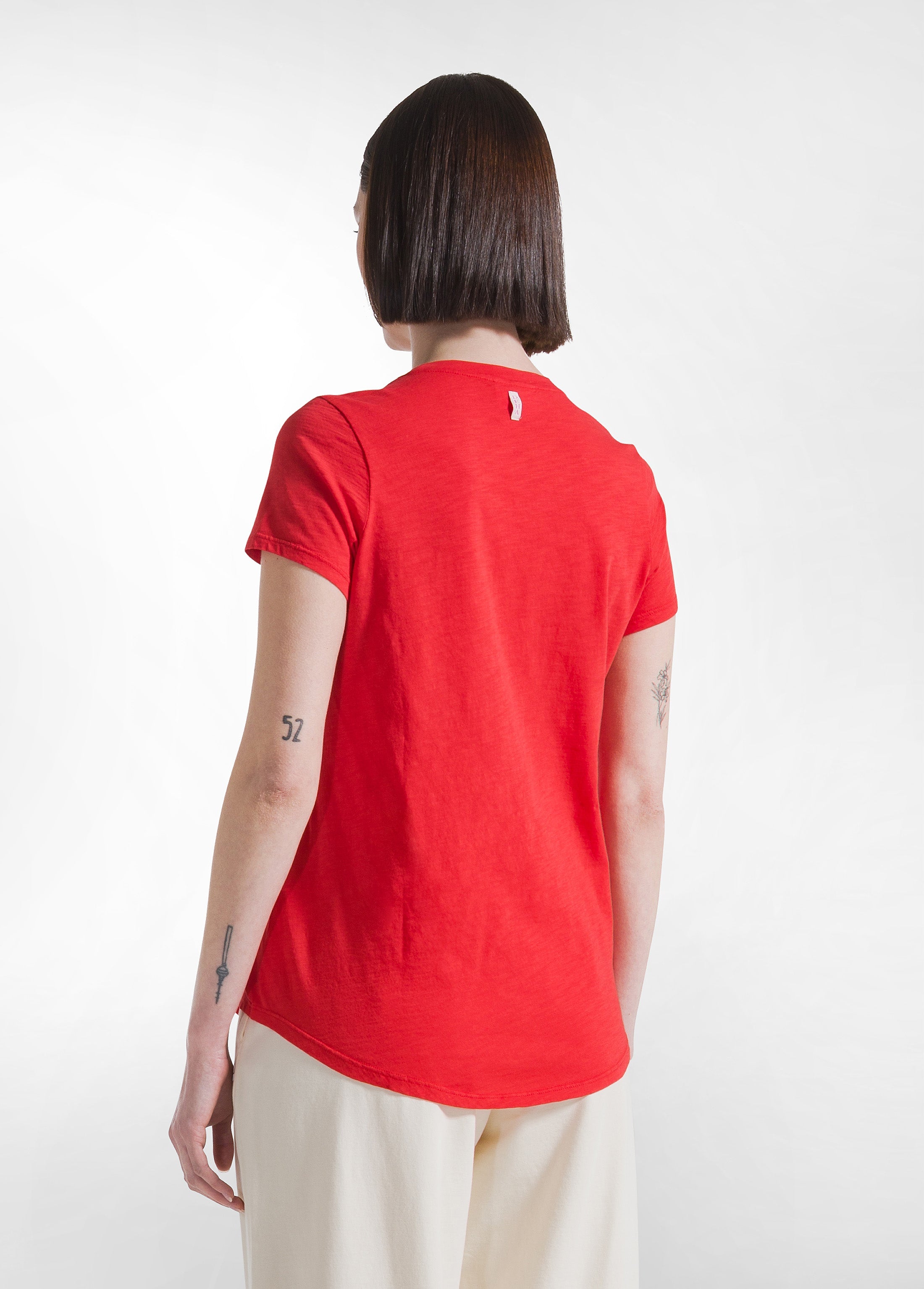deha-d42513-t-shirt-in-cotone-flamm-rosso image 2