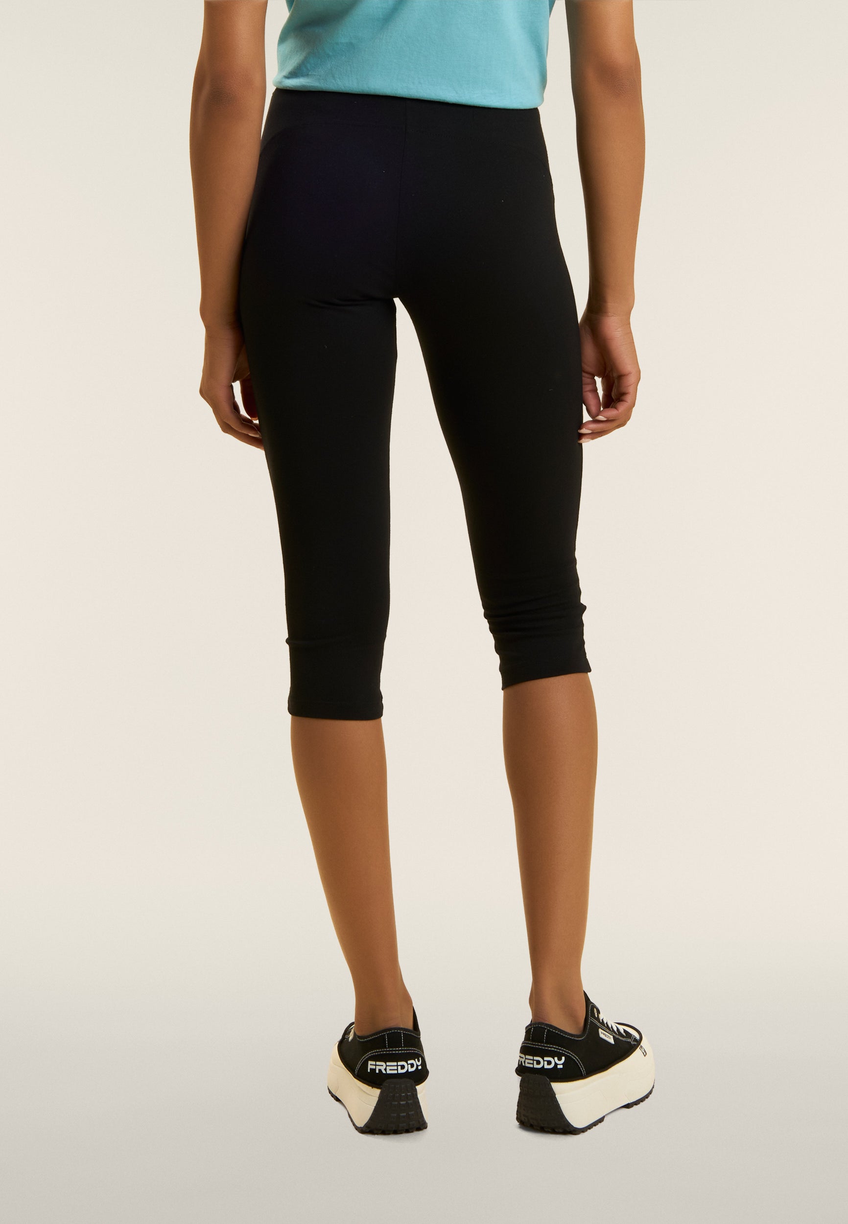 freddy-leggings-corsaro-jersey-cotone-logo-glitter-donna image 3