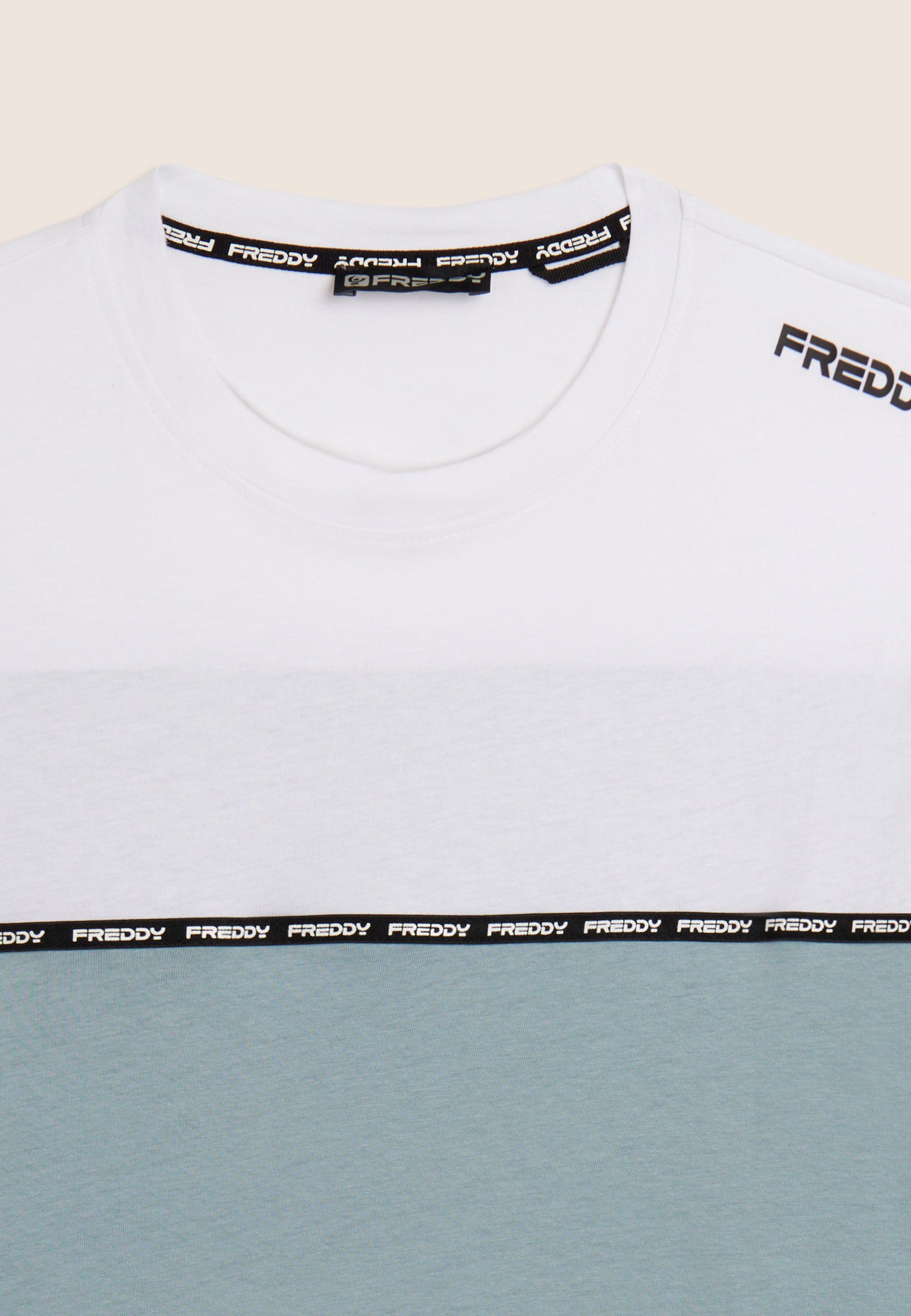 freddy-t-shirt-colour-block-con-inserto-logato-uomo image 6