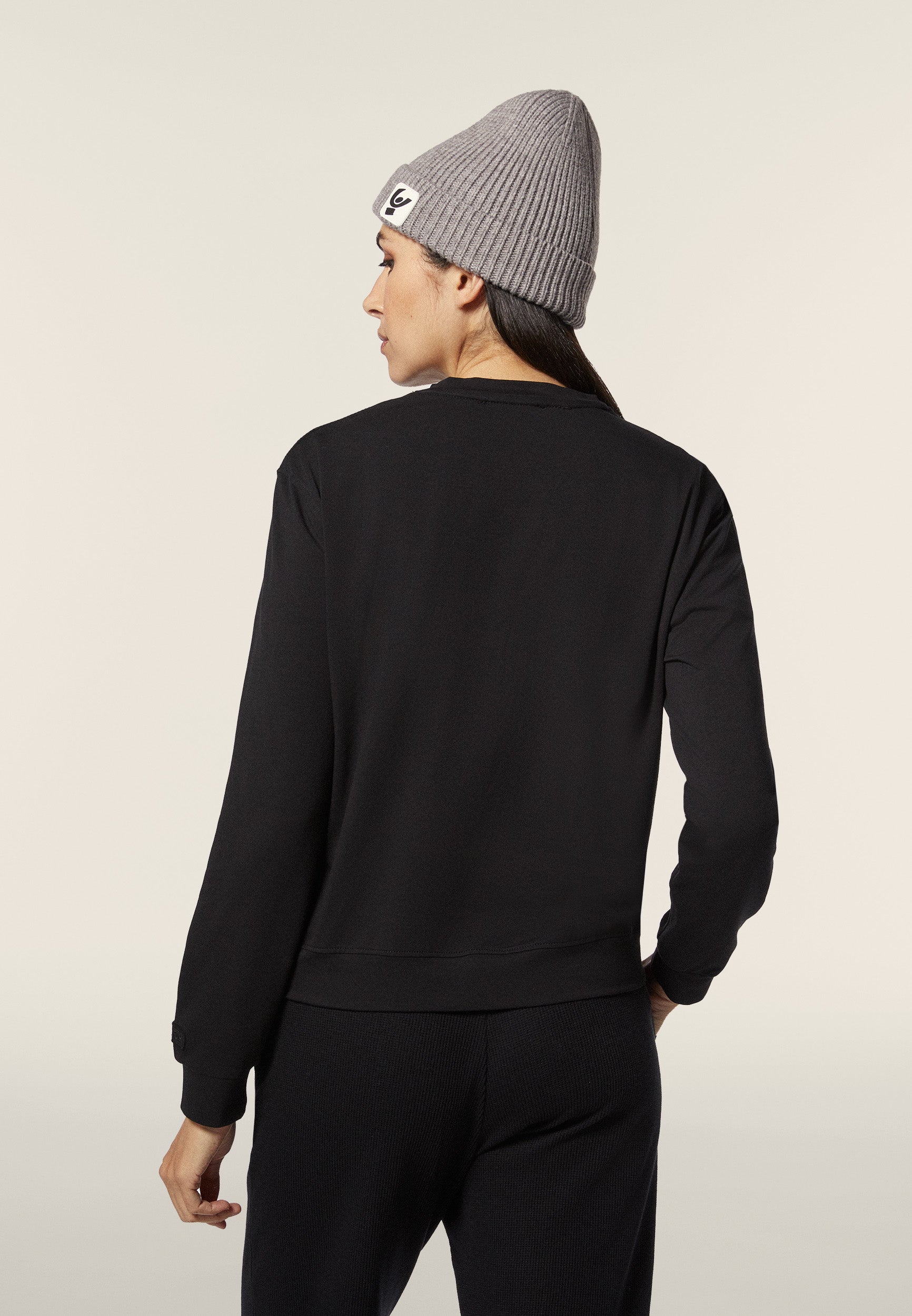 freddy-felpa-donna-girocollo-oversize-in-waffle-jersey image 3