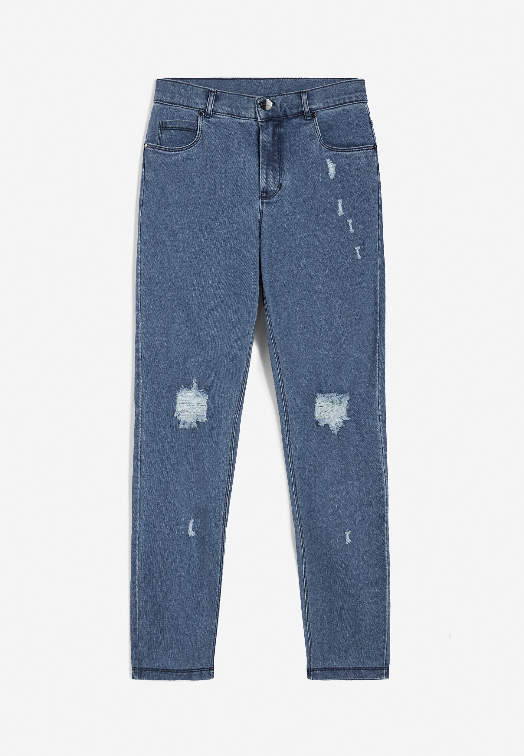 freddy-black-jeans-skinny-vita-regular-donna-in-denim-distressed-sostenibile image 5
