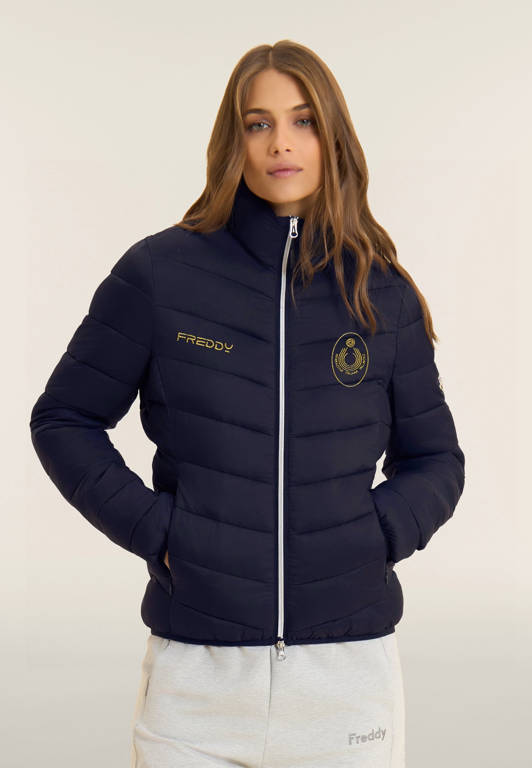 freddy-piumino-donna-fipav-trapuntato-nylon-lucido-water-repellent image 1