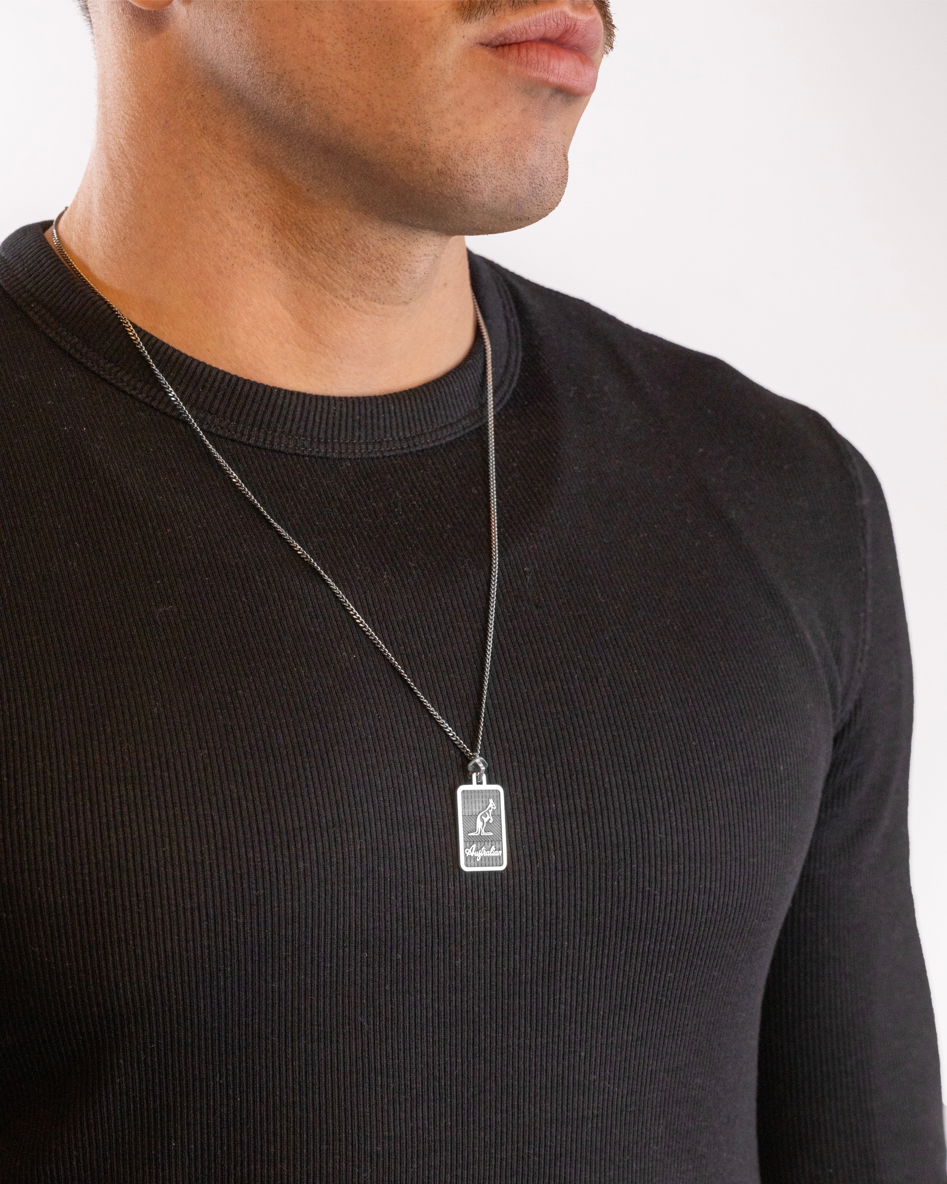 australian-puller-chain-collana-pendente-silver-brunito-lucido-60-cm image 4
