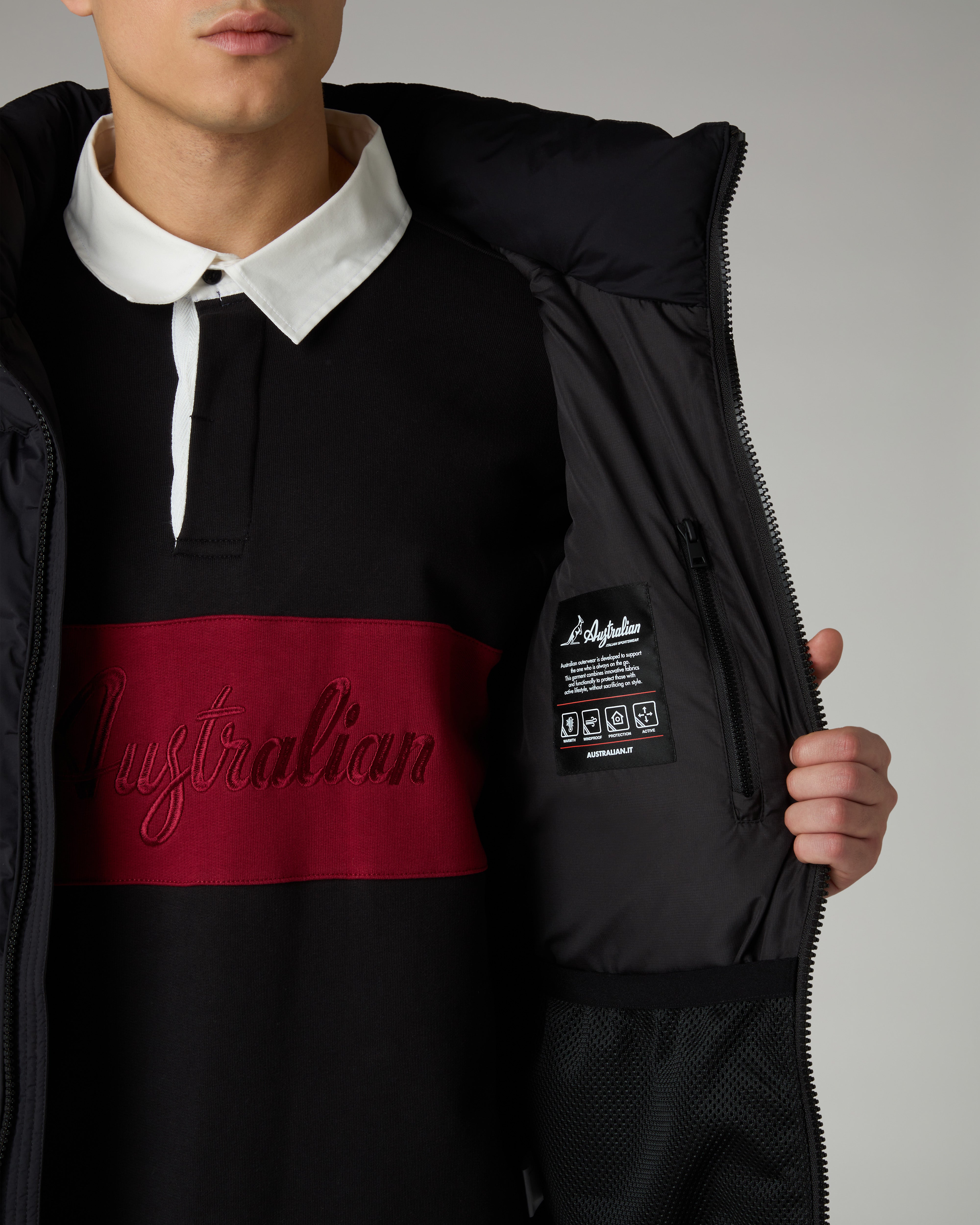 australian-3-d-jacket-giubbotto-trapuntato-nero image 6