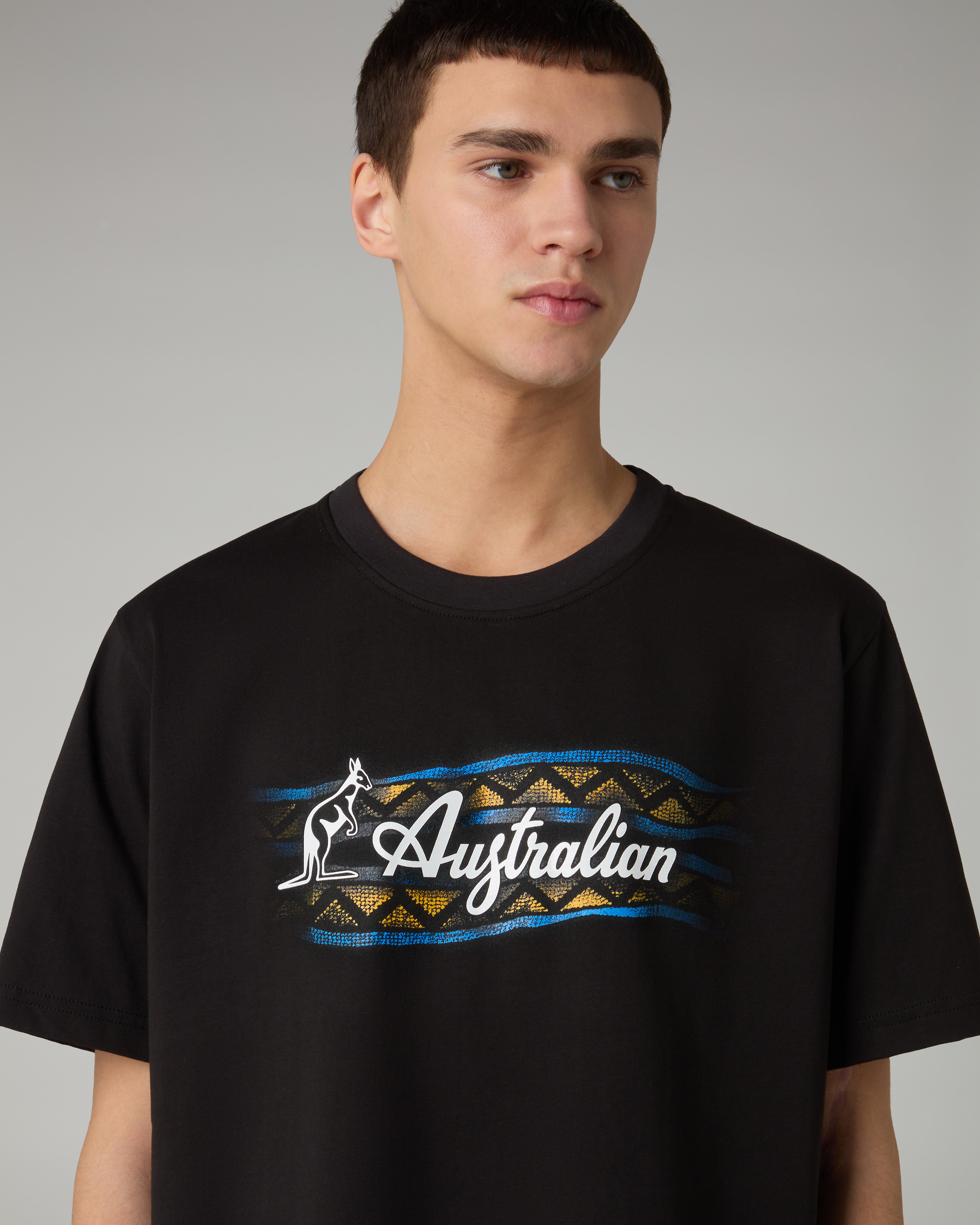 australian-mistero-cotton-t-shirt-maglia-cotone-nero-made-in-italy image 4