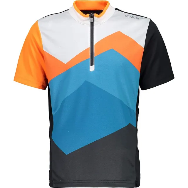 cmp-30c9494-t-shirt-ciclismo-bambini-mezza-zip-dry-function image 1
