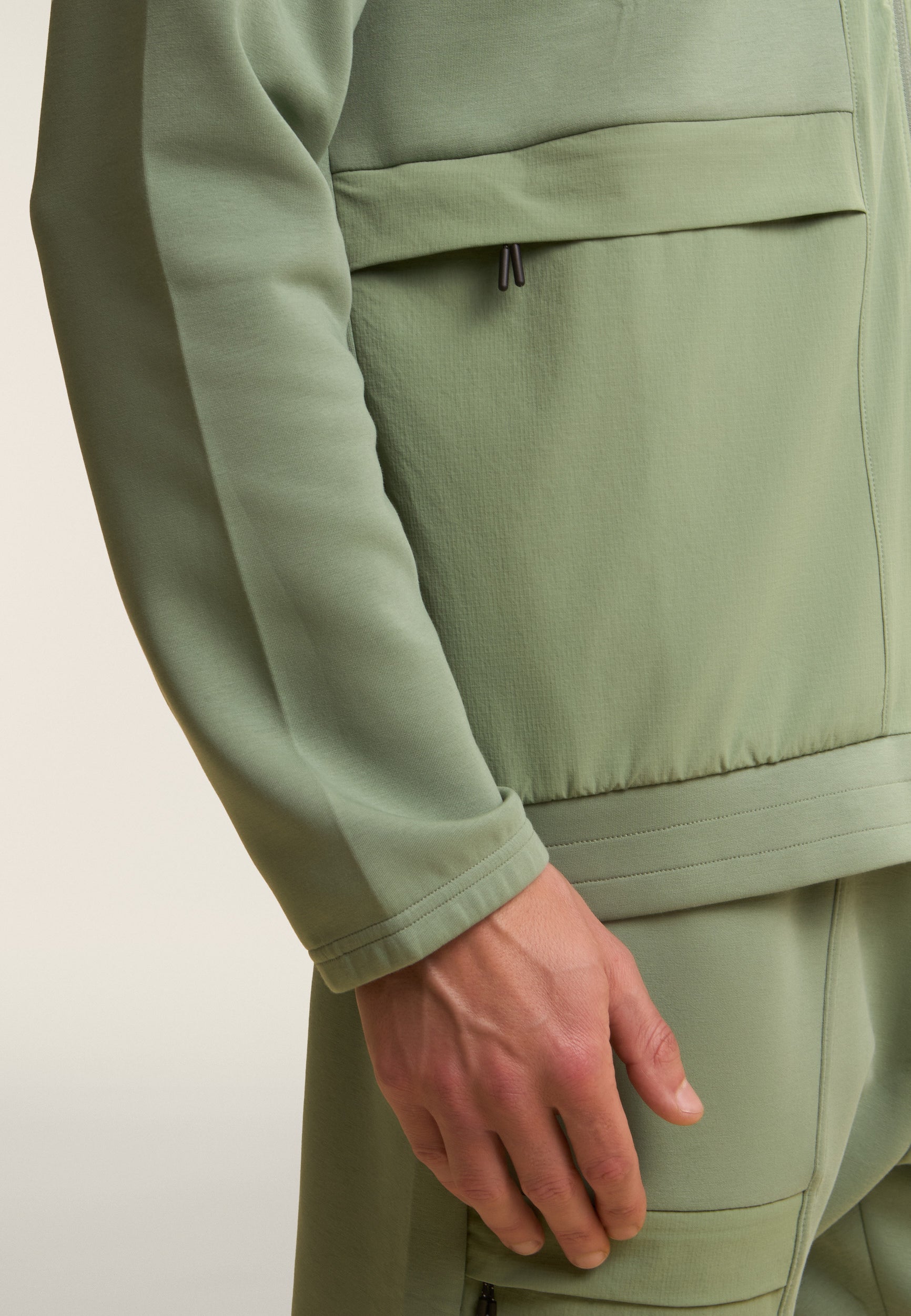 freddy-felpa-zip-cappuccio-con-inserti-nylon-rip-stop image 7