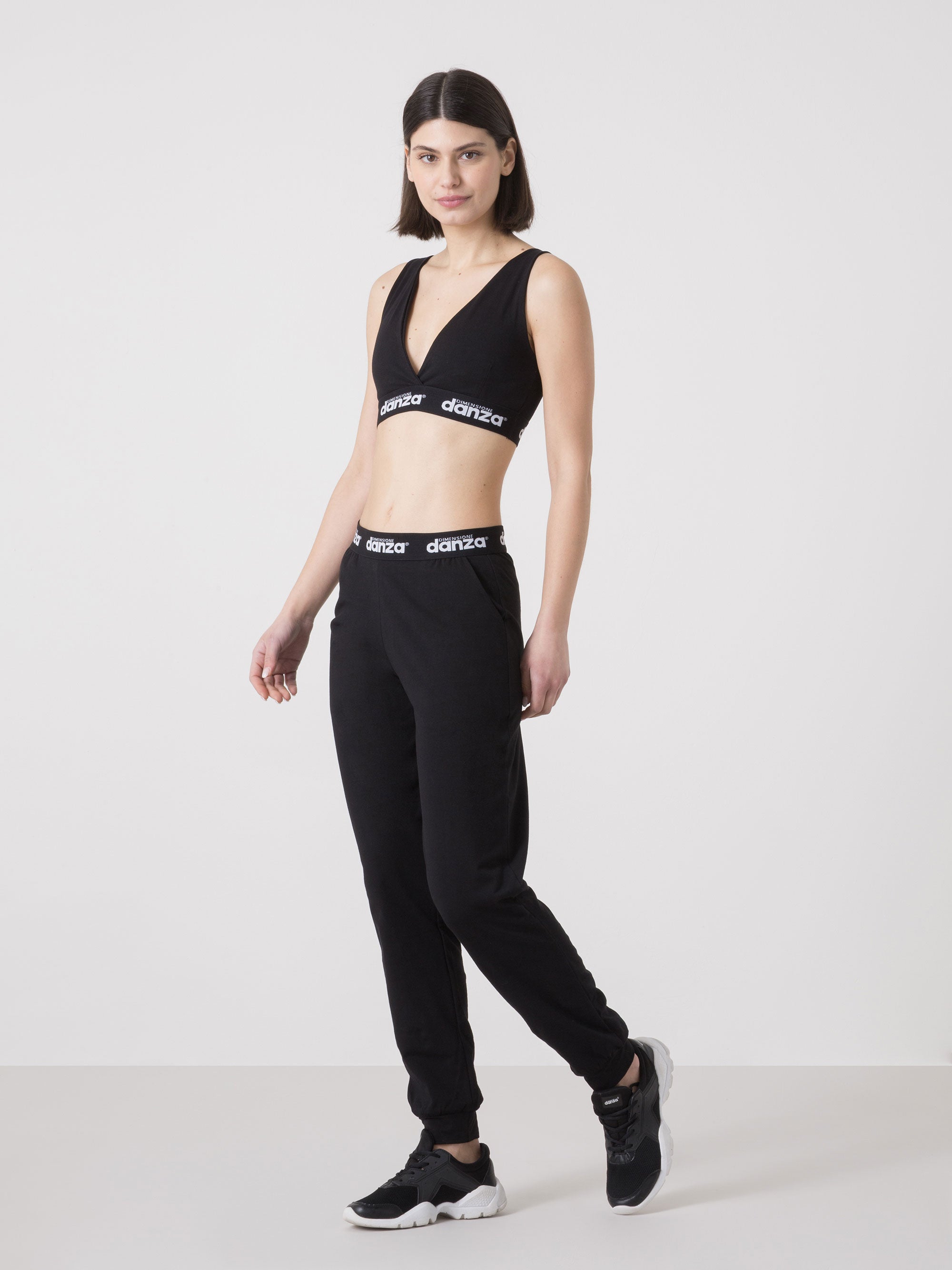 dimensione-danza-pantaloni-jogger-donna-con-fascia-logo-elasticizzata image 2