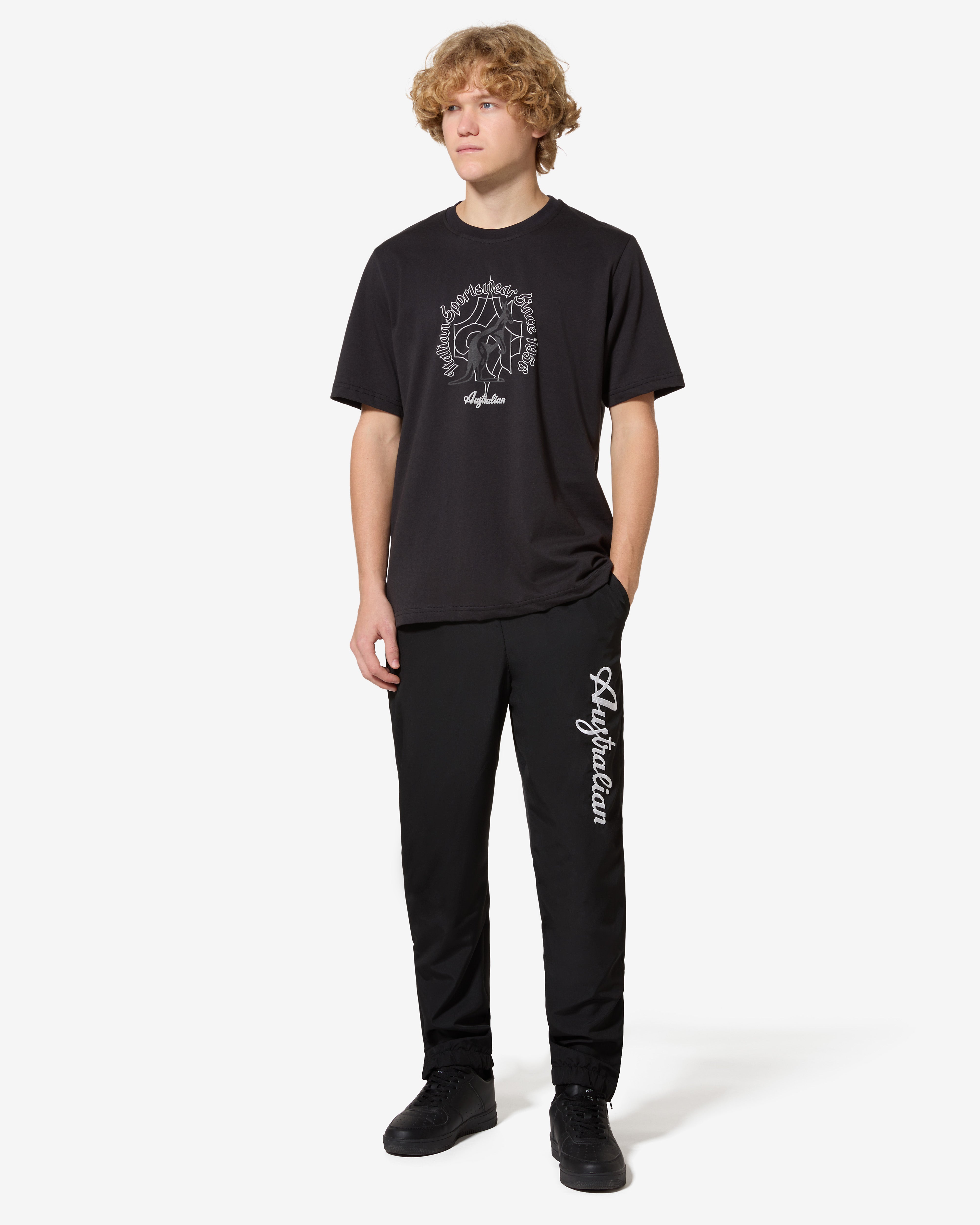 australian-type-t-shirt-archive-nera-t-shirt-cotone-regular-made-in-italy image 2
