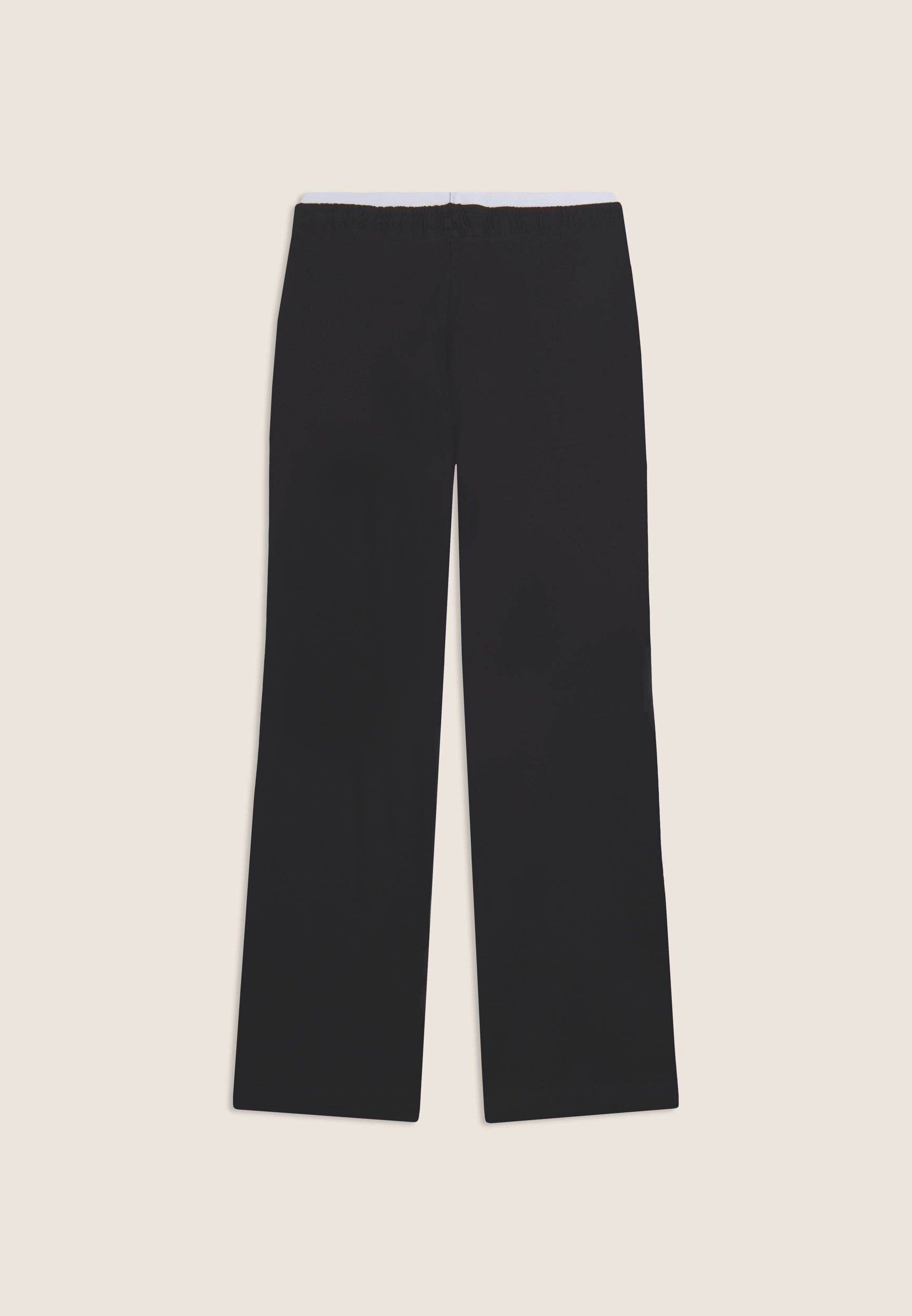 freddy-pantaloni-vita-alta-fondo-a-zampa-jersey-cotone-con-coulisse image 2
