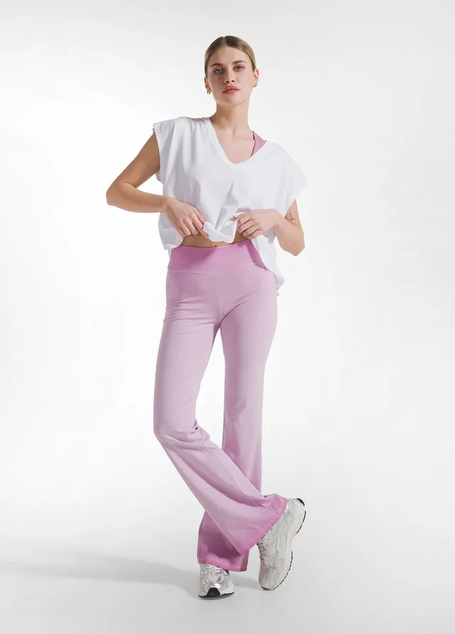 deha-pantaloni-jazz-effetto-sfumato-rosa-pantaloni-donna-activewear image 1