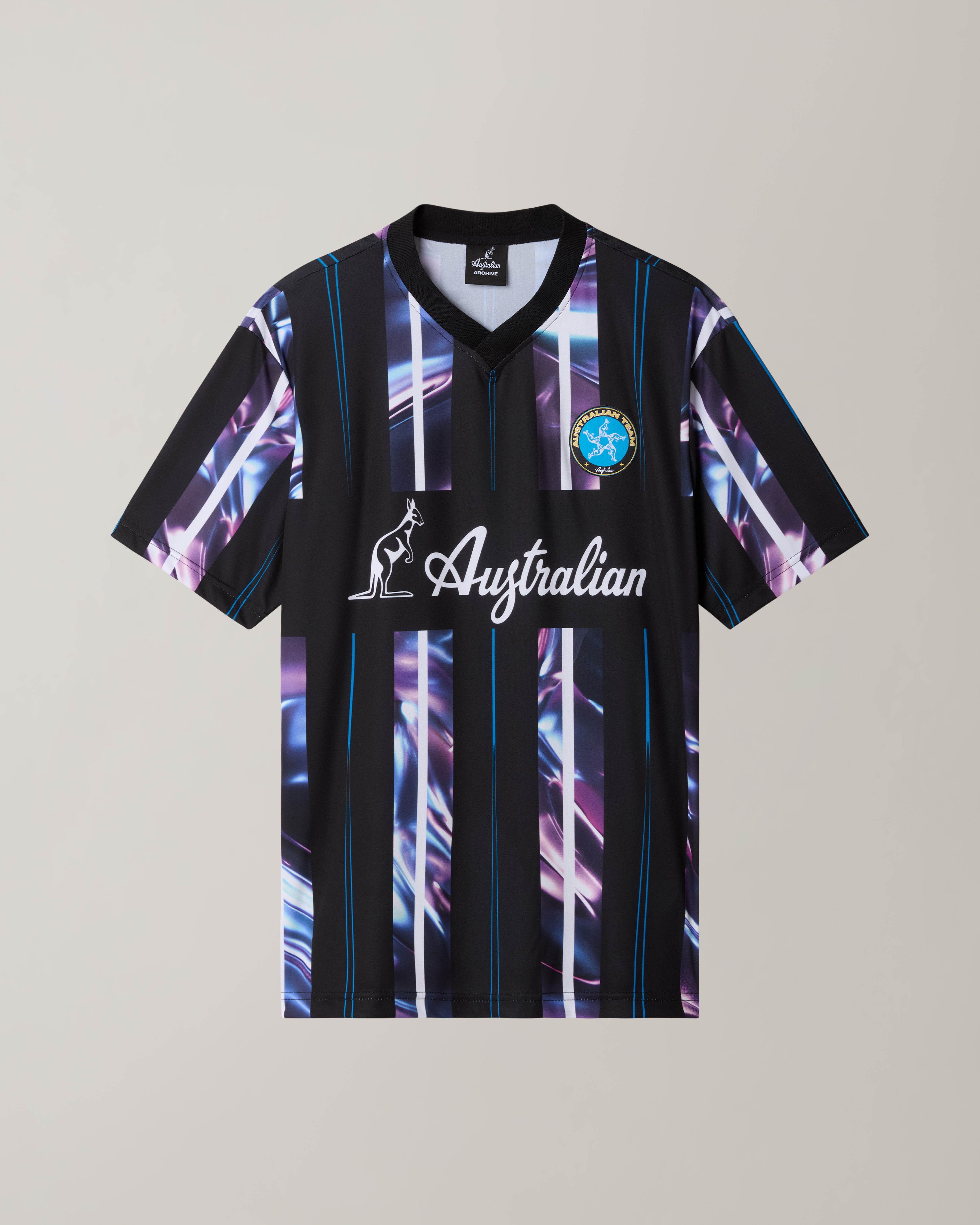 australian-metaliq-soccer-t-shirt-ace-stampata-con-patch image 5