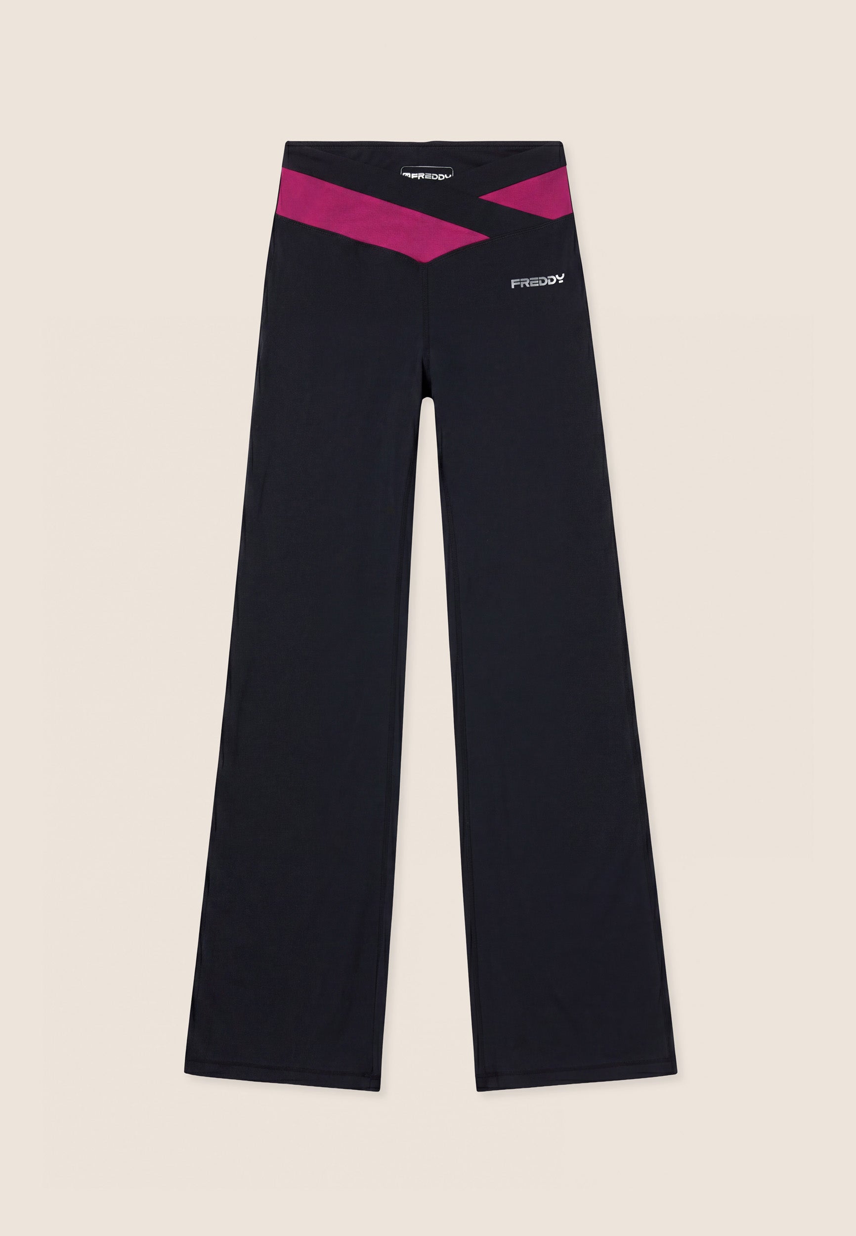 freddy-leggings-flare-mano-pesca-vita-alta-a-incrocio image 4