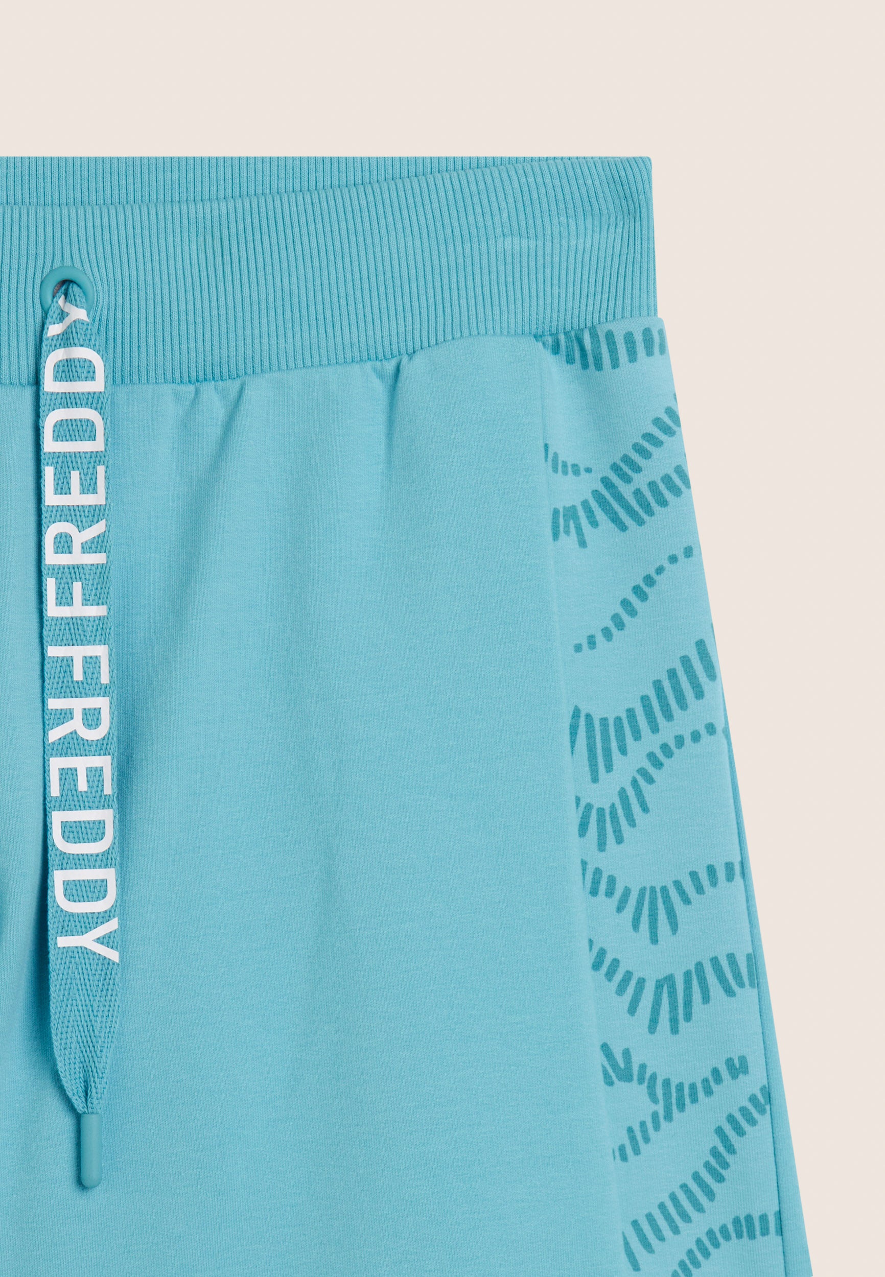 freddy-pantaloni-shorts-regular-french-terry-con-motivo-grafico image 8
