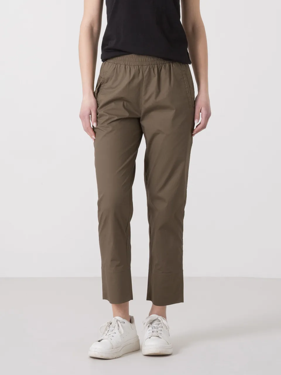 dimensione-danza-pantalone-pipeline-donna-in-popeline-con-vita-elasticizzata-e-t image 1