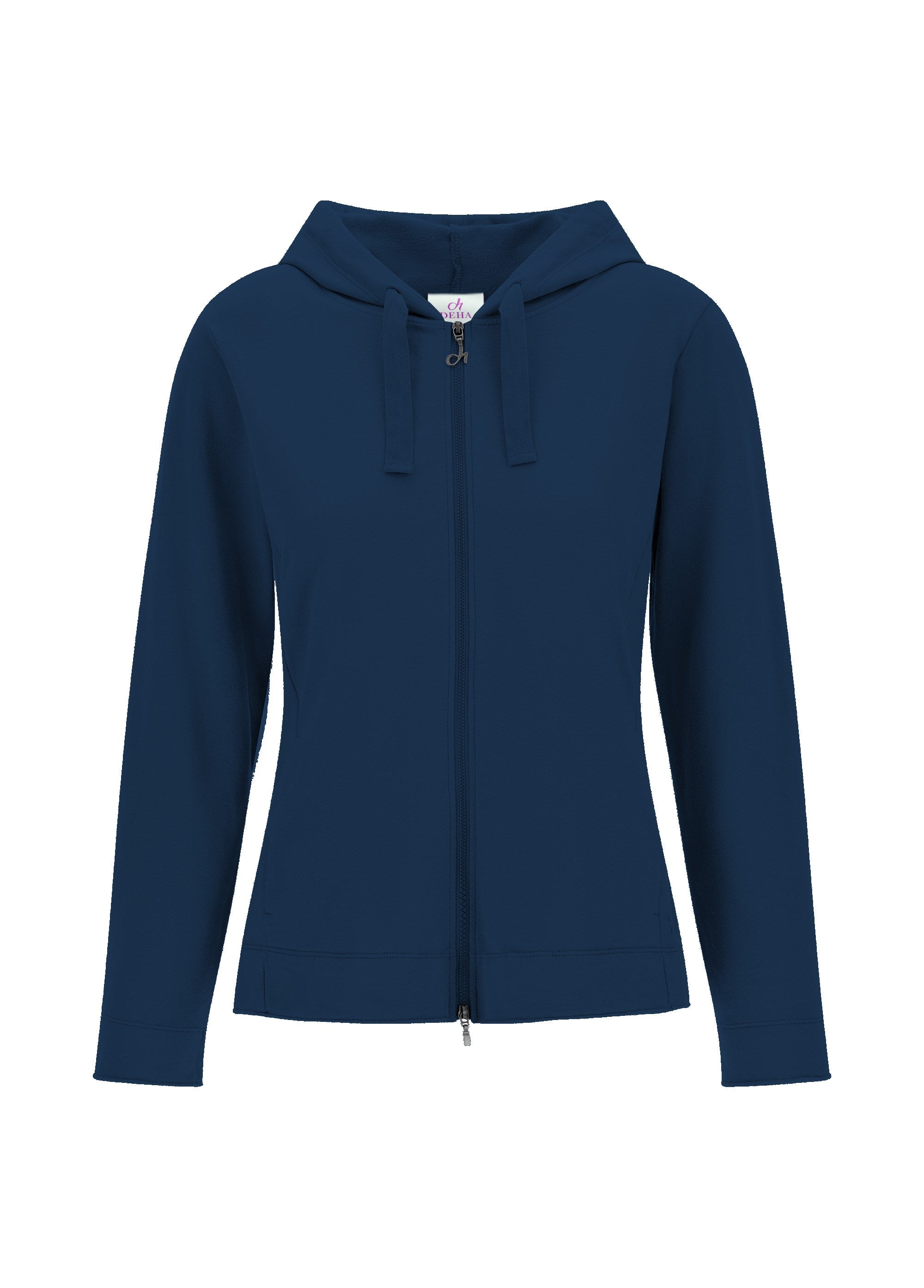 deha-felpa-core-leggera-con-zip-e-cappuccio-blu-2 image 1