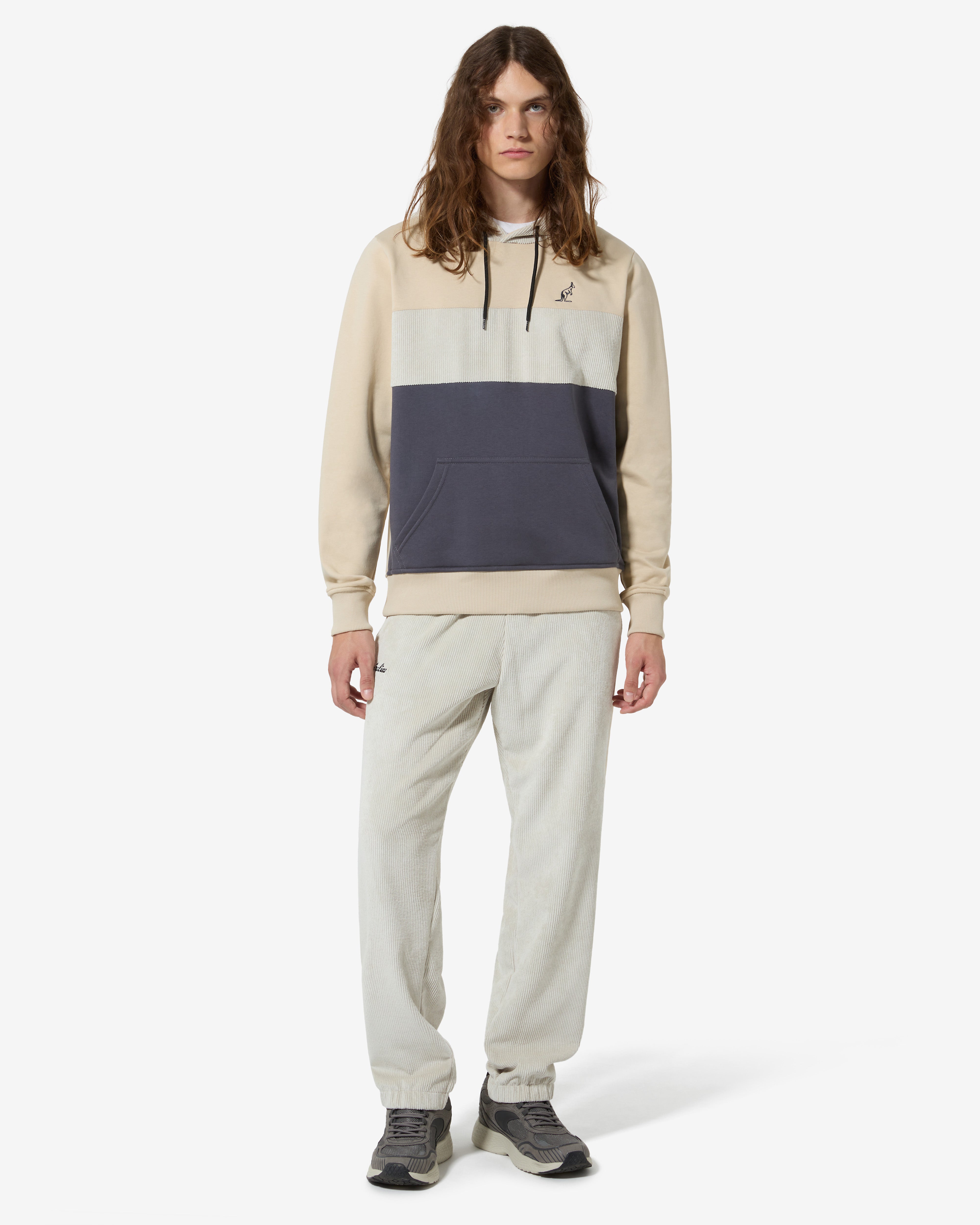 australian-style-hoodie-felpa-invernale-corduroy-sabbia-made-in-italy image 2