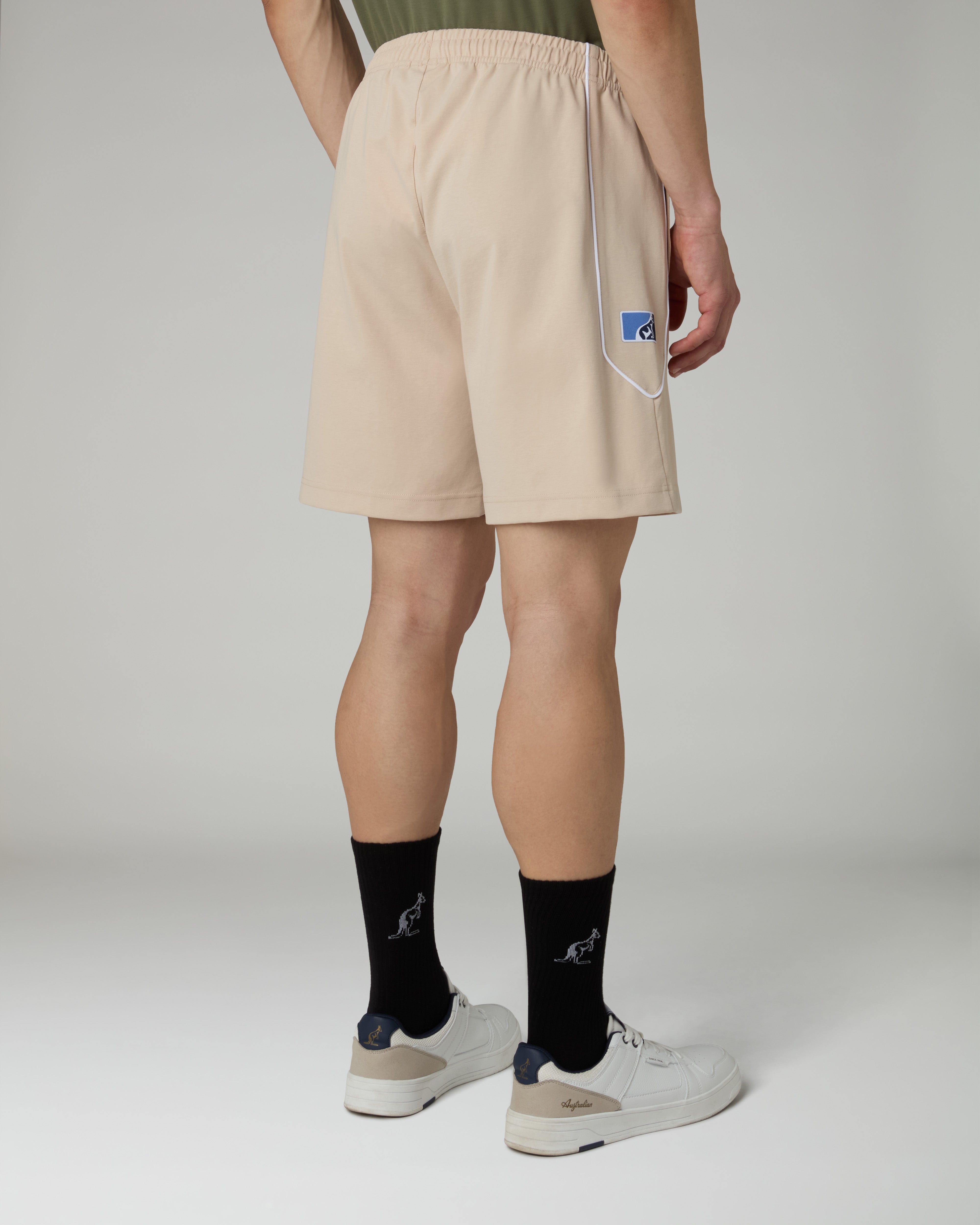 australian-slate-short-smart-cotone-sabbia-patch-league image 3