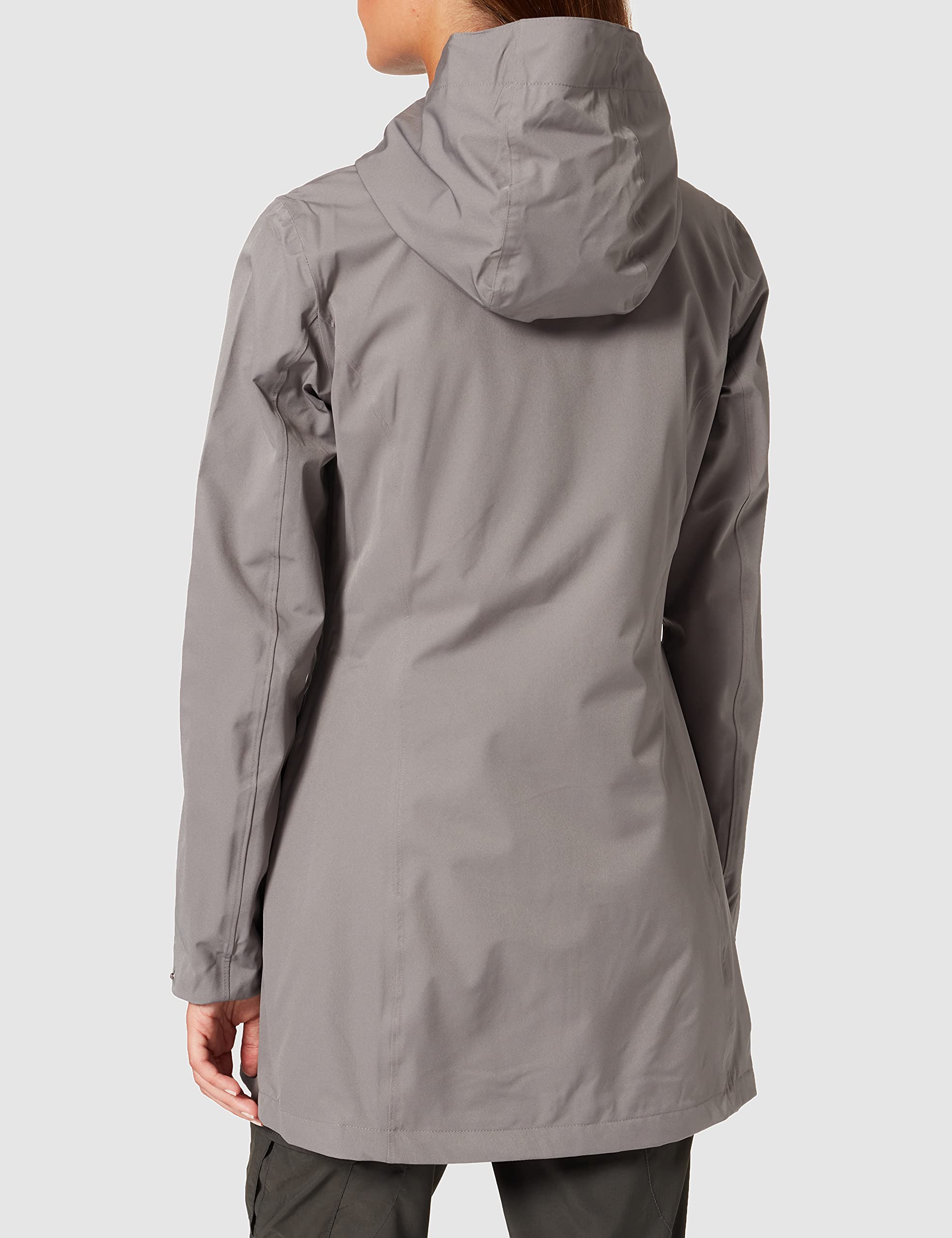 cmp-rigel-giacca-lunga-elasticizzata-impermeabile-da-donna-con-cappuccio image 4