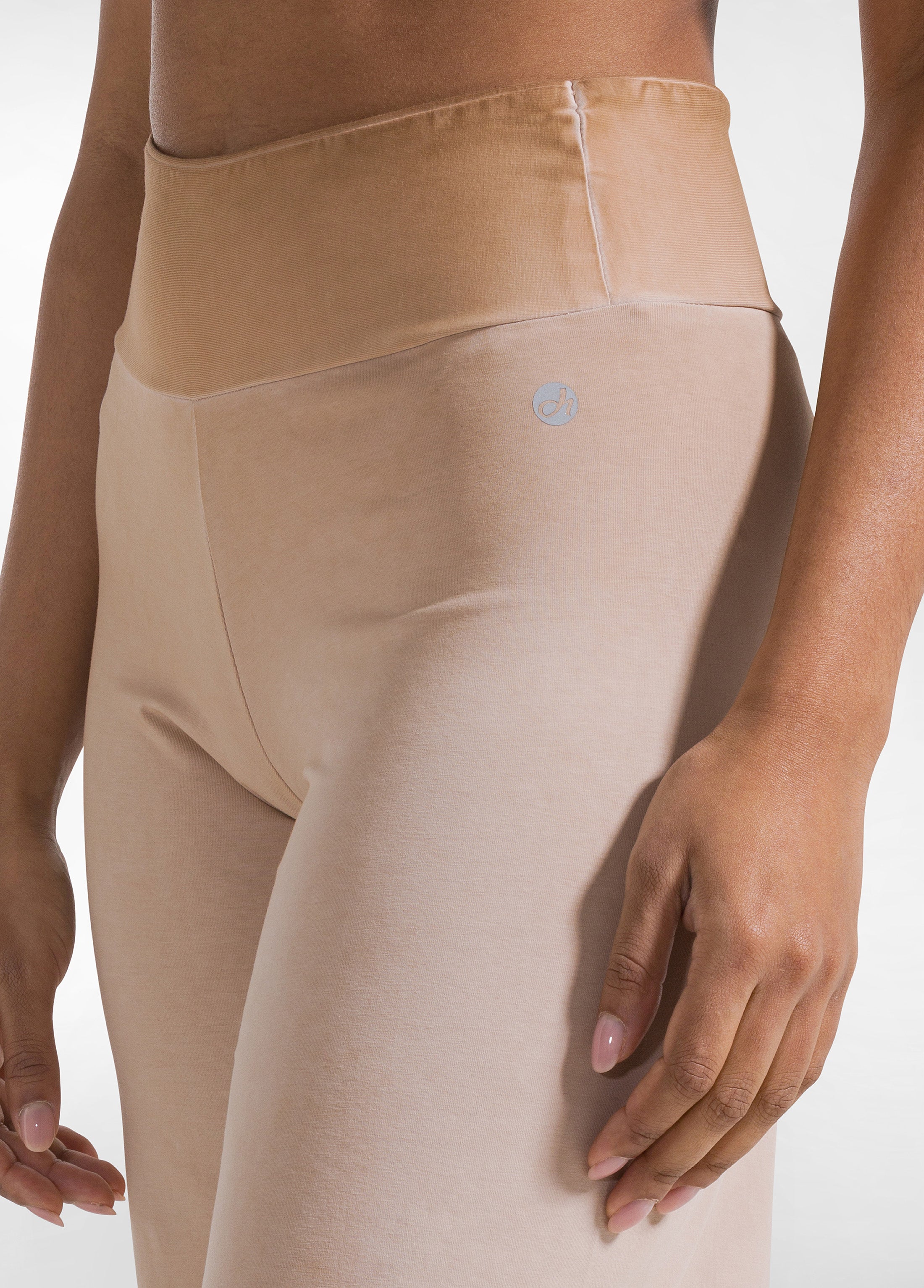 deha-set-top-e-pantaloni-ampi-effetto-fade-marrone image 6