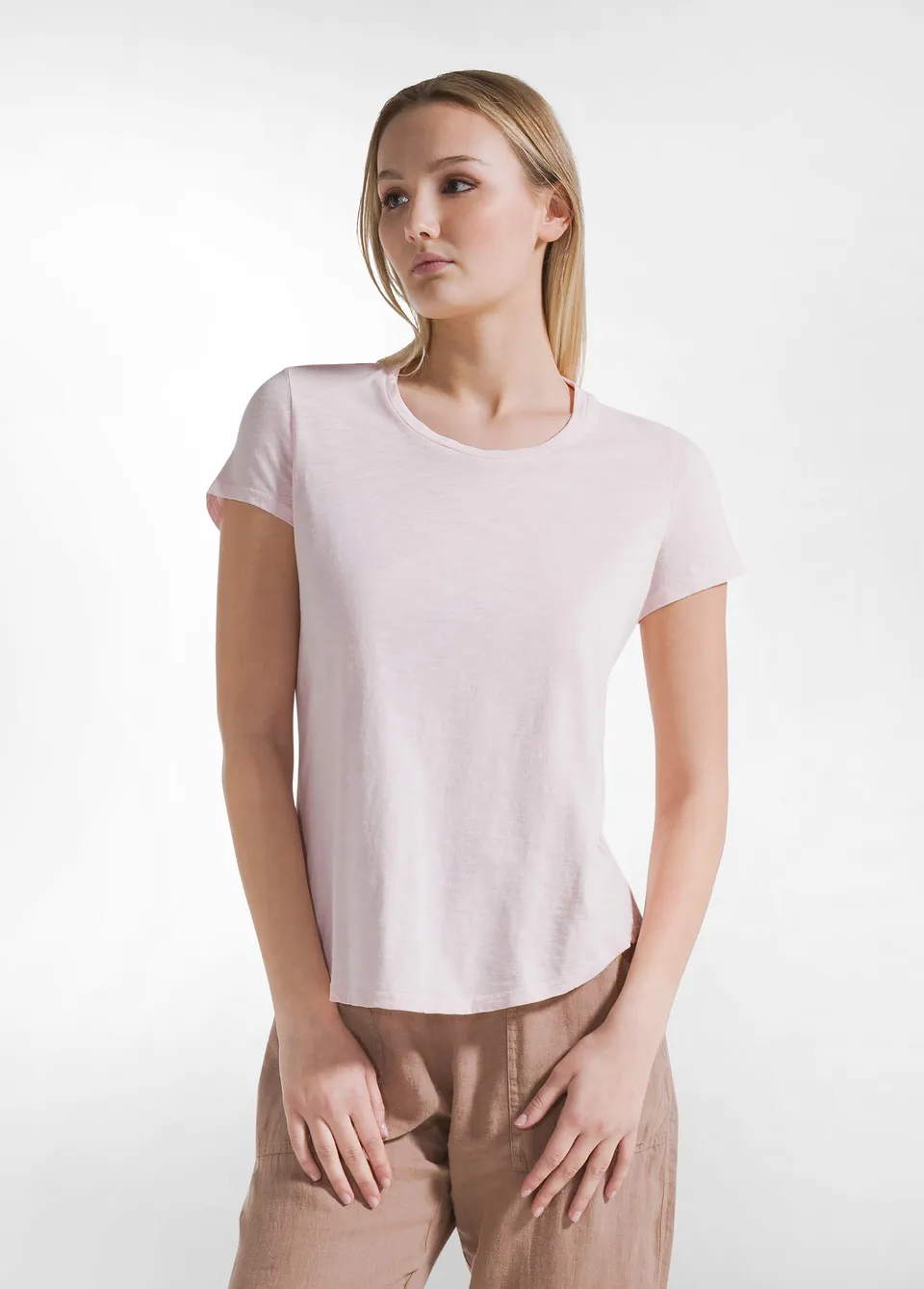 deha-t-shirt-in-cotone-flamm-rosa-fluida image 1