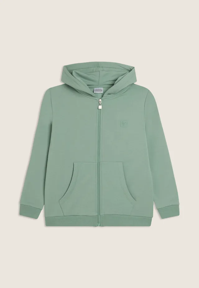 freddy-felpa-junior-full-zip-con-cappuccio-e-logo-gommato image 1