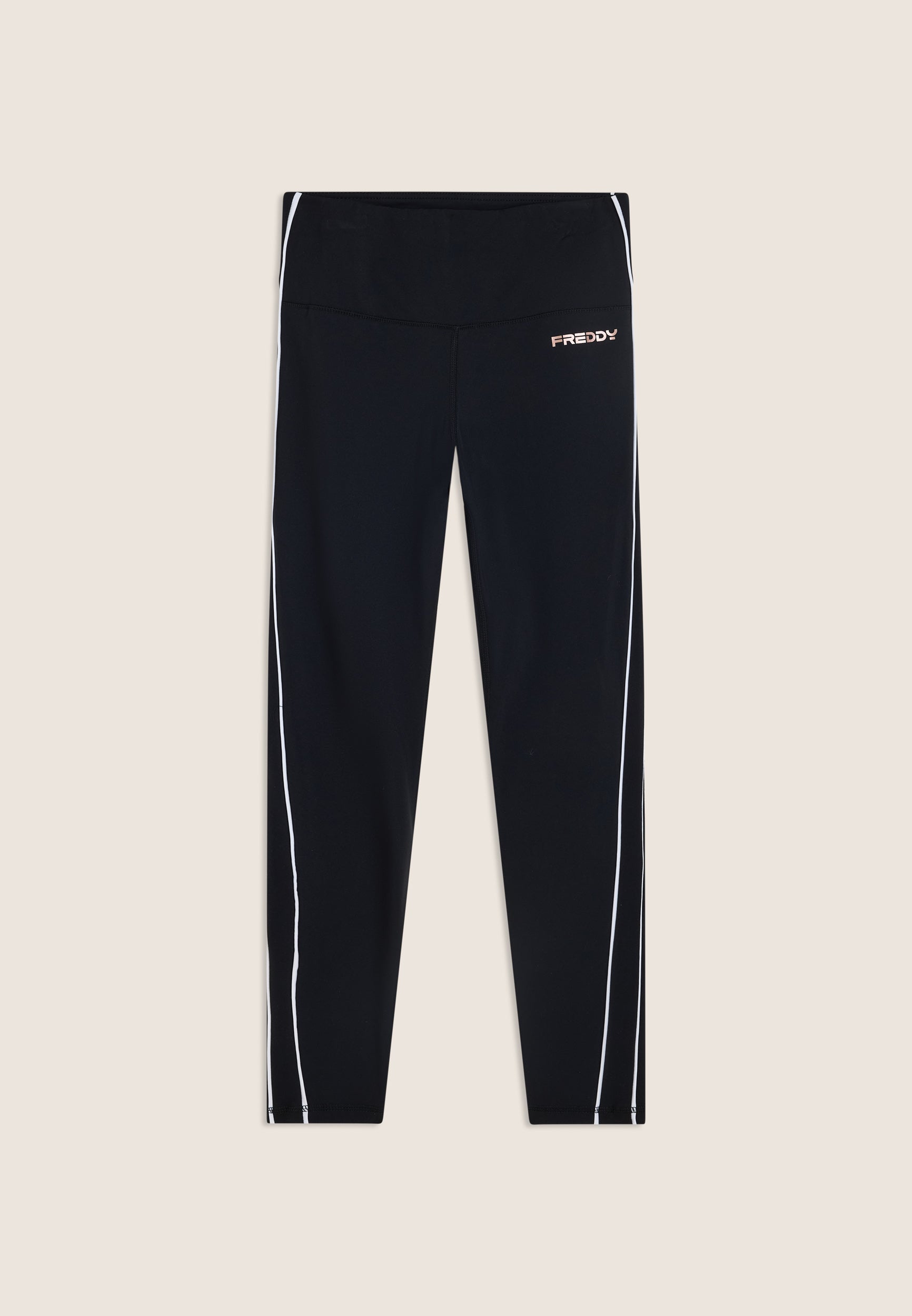 freddy-leggings-sport-donna-7-8-vita-super-alta-con-profili-a-contrasto image 1