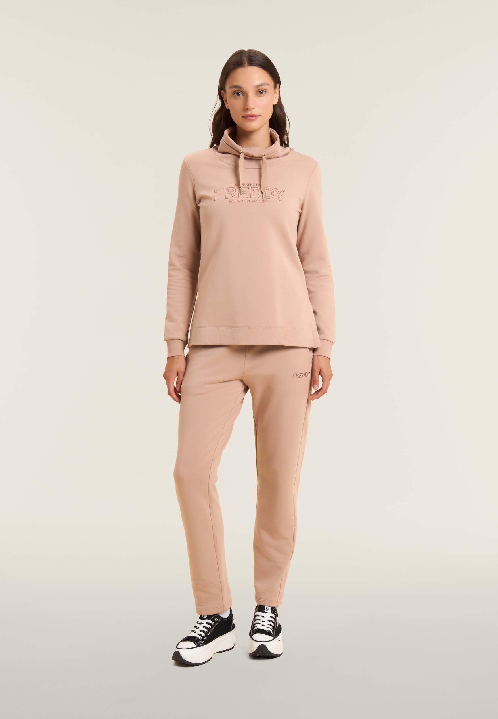 freddy-pantaloni-sportivi-donna-con-inserto-in-velluto image 2