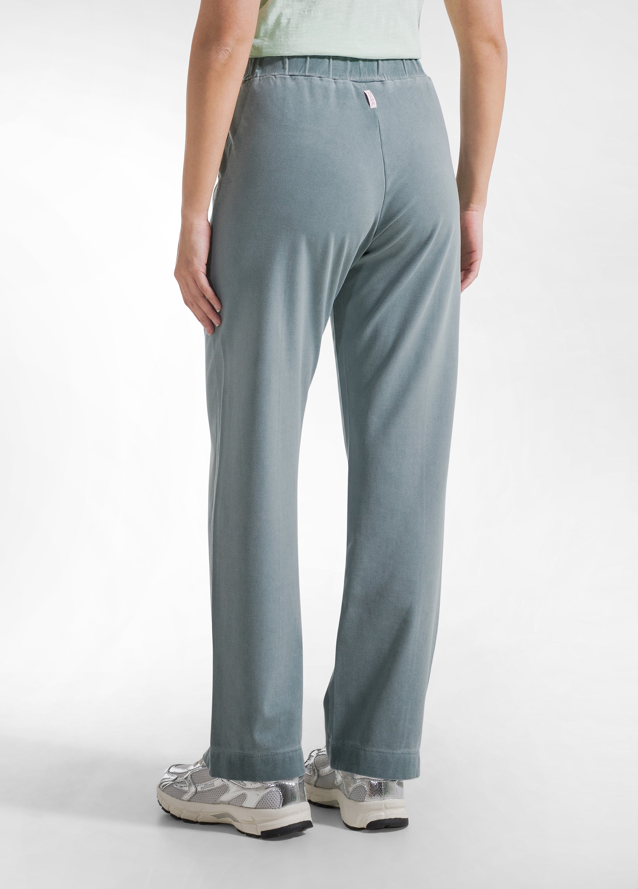 deha-pantaloni-dritti-effetto-sfumato-verde image 3