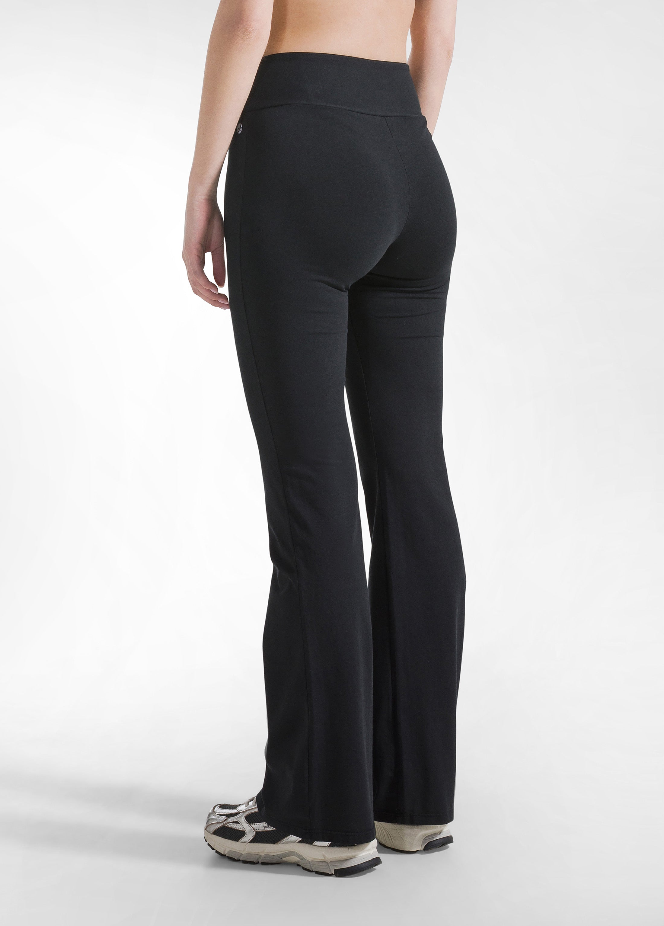 deha-pantaloni-jazz-in-jersey-stretch-tinta-unita-nero image 3