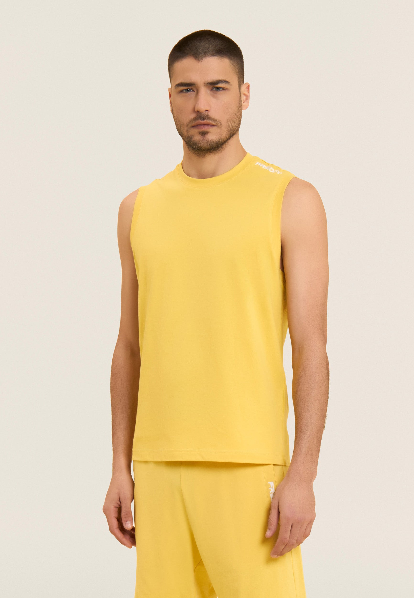 freddy-t-shirt-senza-maniche-in-jersey-di-cotone image 1