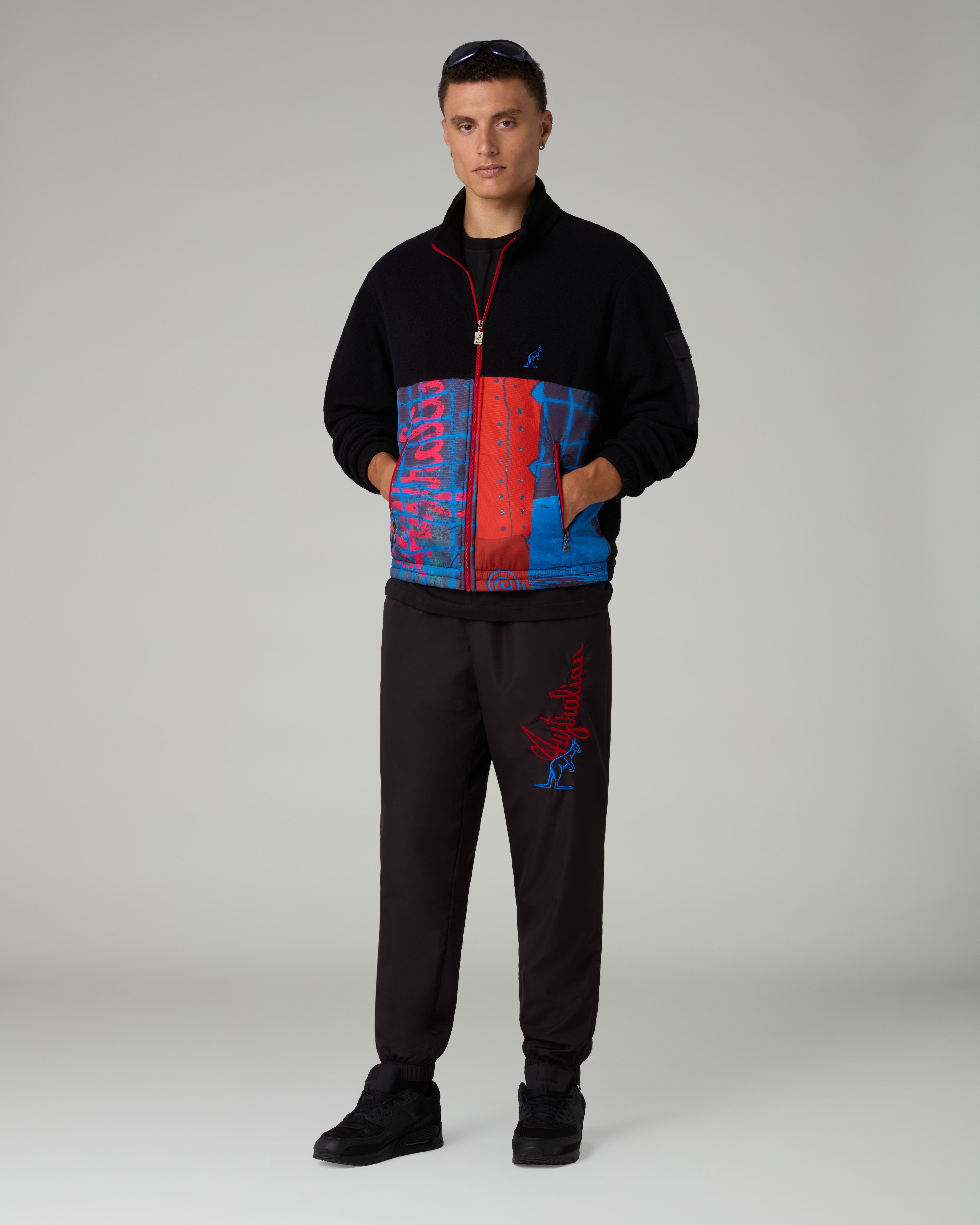 australian-randall-track-pant-pantalone-tuta-smash-con-zip-e-mesh-nero image 2